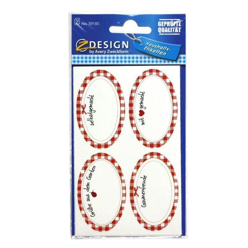 Zweckform ετικέτες 'Χειροποίητο', οβάλ, χαρτί, πολύχρωμο