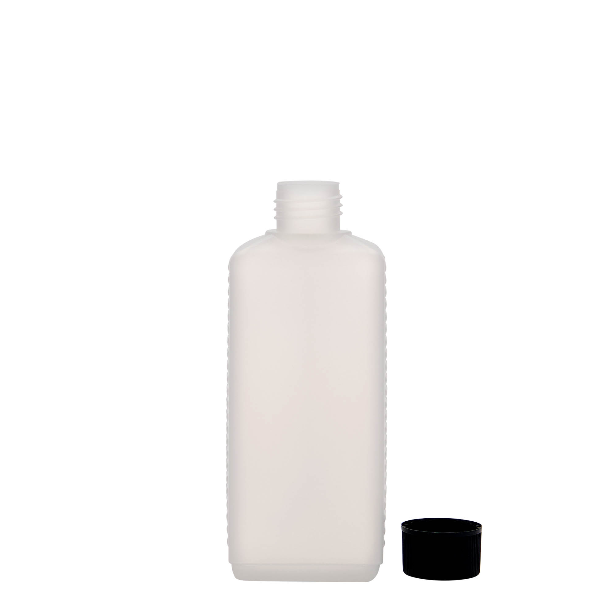 250 ml δοχείο κανίστρου, ορθογώνιο, πλαστικό HDPE, φυσικό, στόμιο: DIN 25 EPE