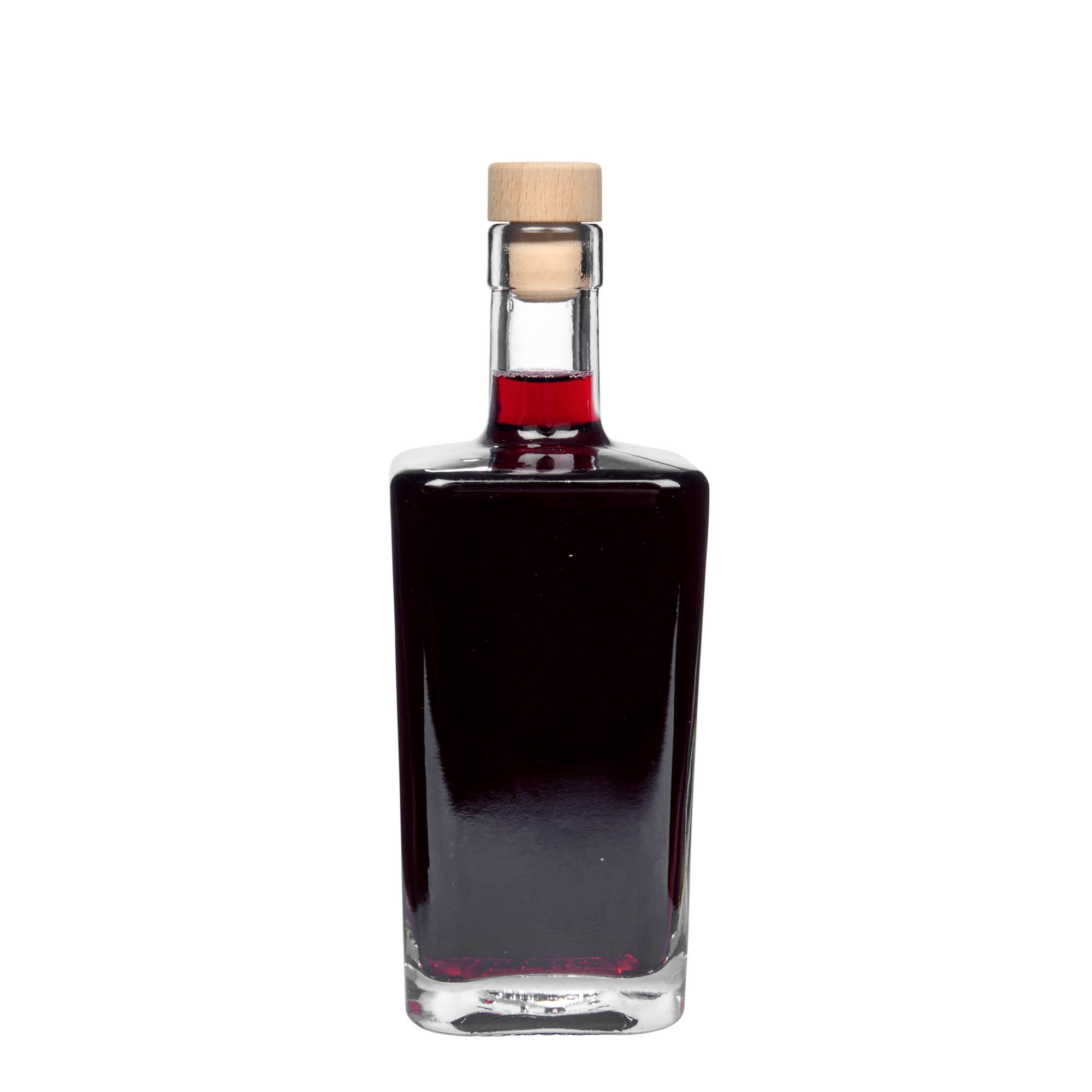 500 ml γυάλινο μπουκάλι 'Noel', τετράγωνο, στόμιο: φελλός