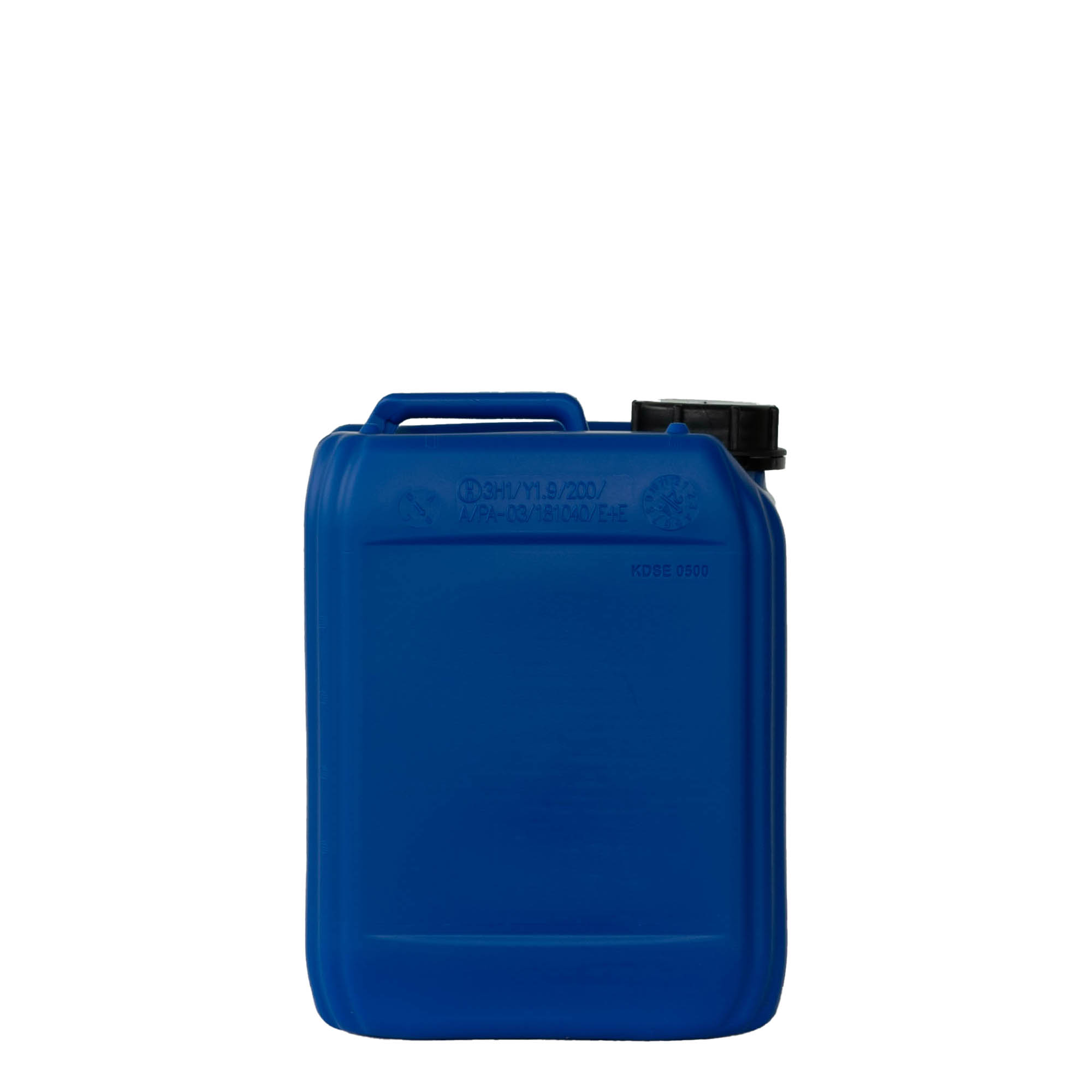 5 λ δοχείο, ορθογώνιο, πλαστικό HDPE, μπλε, στόμιο: ND 55