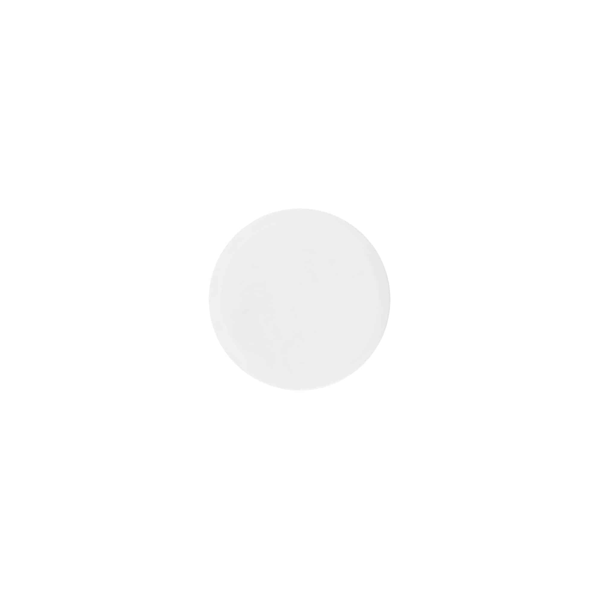 Βιδωτό πώμα 'White Line' 35ml, πλαστικό PP, λευκό