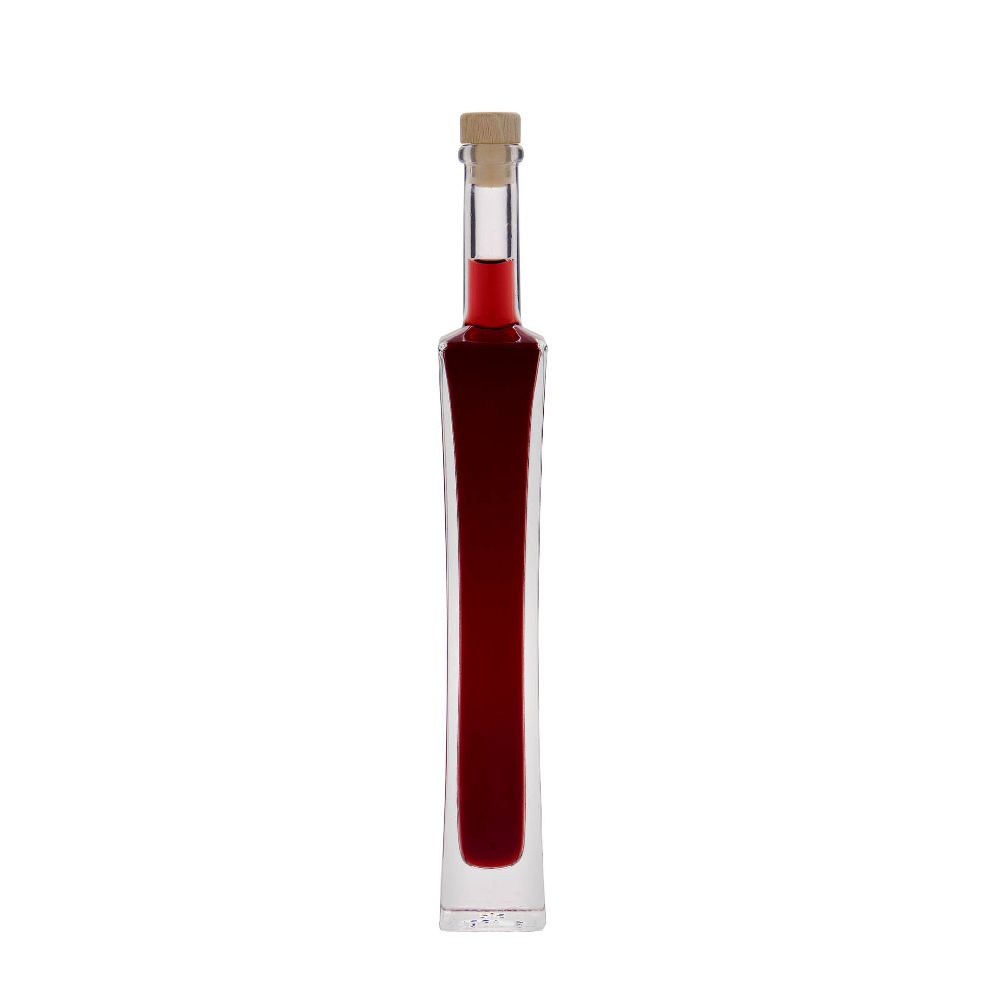 Γυάλινο μπουκάλι 'Koko' 100 ml, τετράγωνο, στόμιο: φελλός