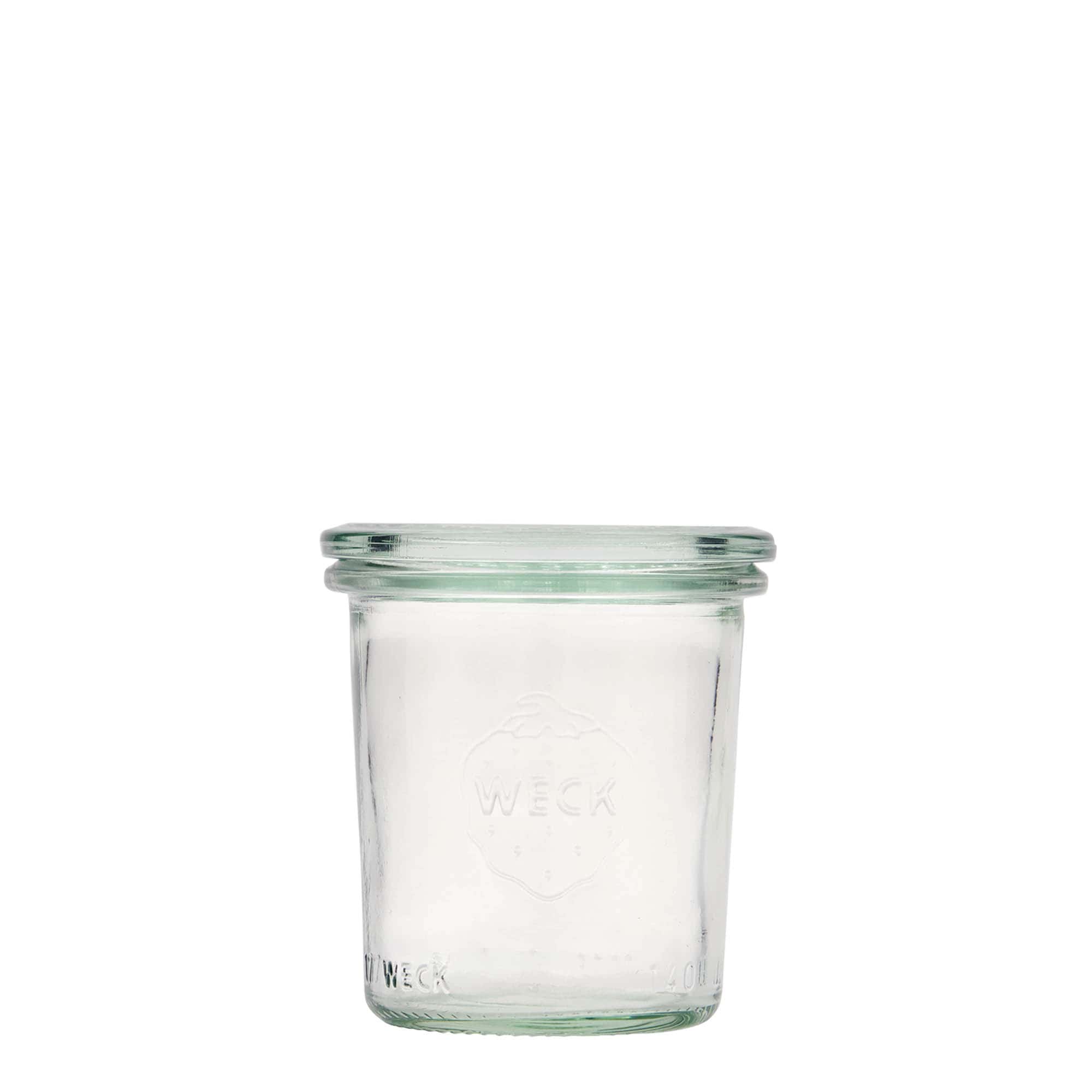 140 ml βάζο WECK με καμπάνα, στόμιο: στρογγυλή άκρη