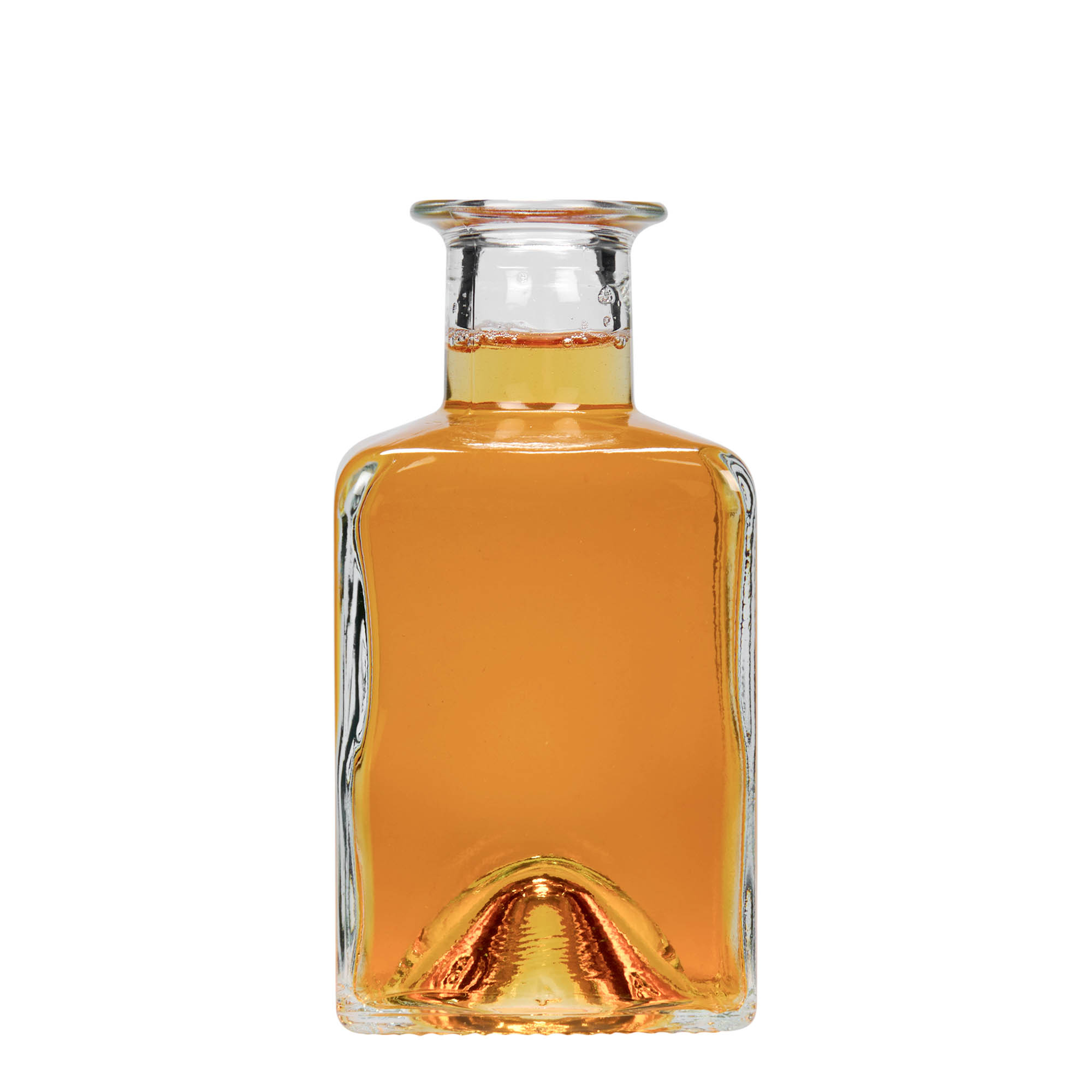 200 ml γυάλινο μπουκάλι 'Kubica', τετράγωνο, στόμιο: φελλός