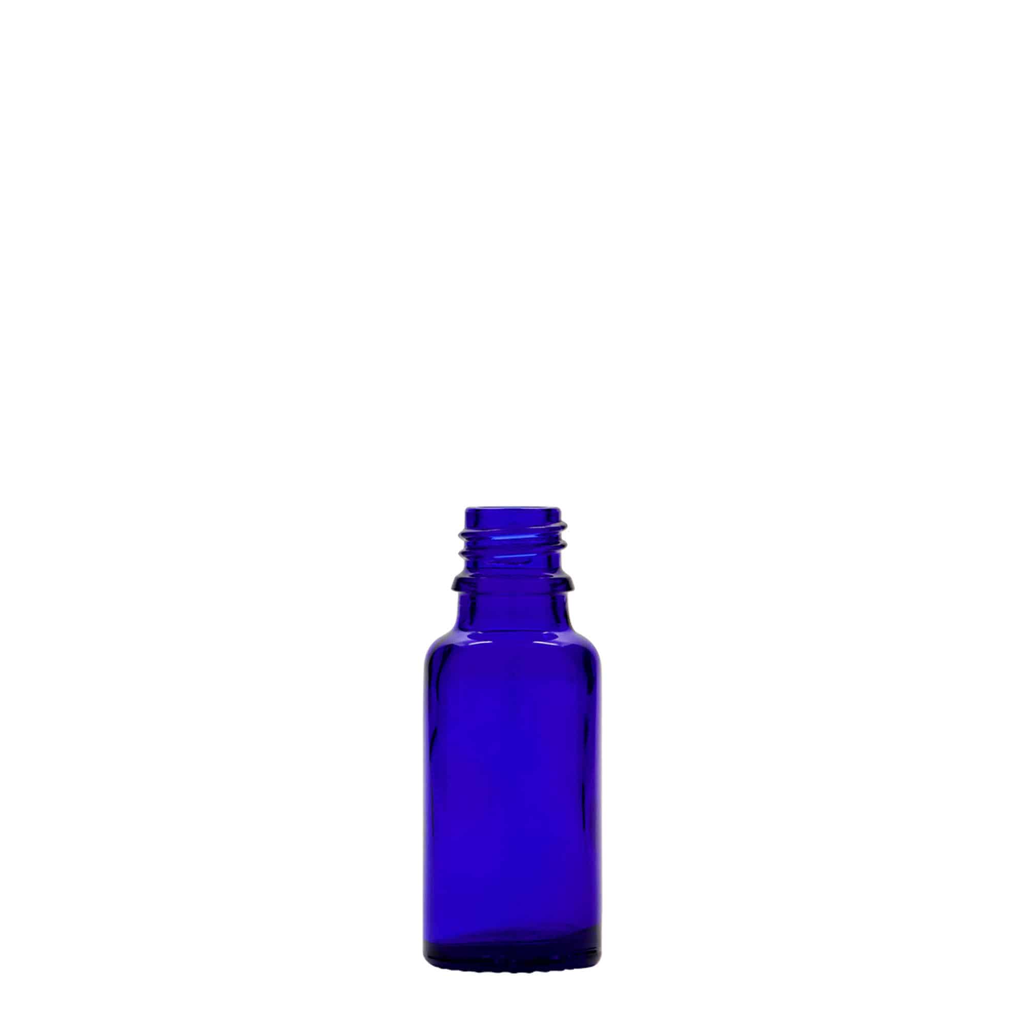 Μπουκάλι φαρμάκου 20 ml, γυάλινο, μπλε ρουά, στόμιο: DIN 18 Μπουκάλι φαρμάκου 20 ml, γυάλινο, μπλε ρουά, στόμιο: DIN 18