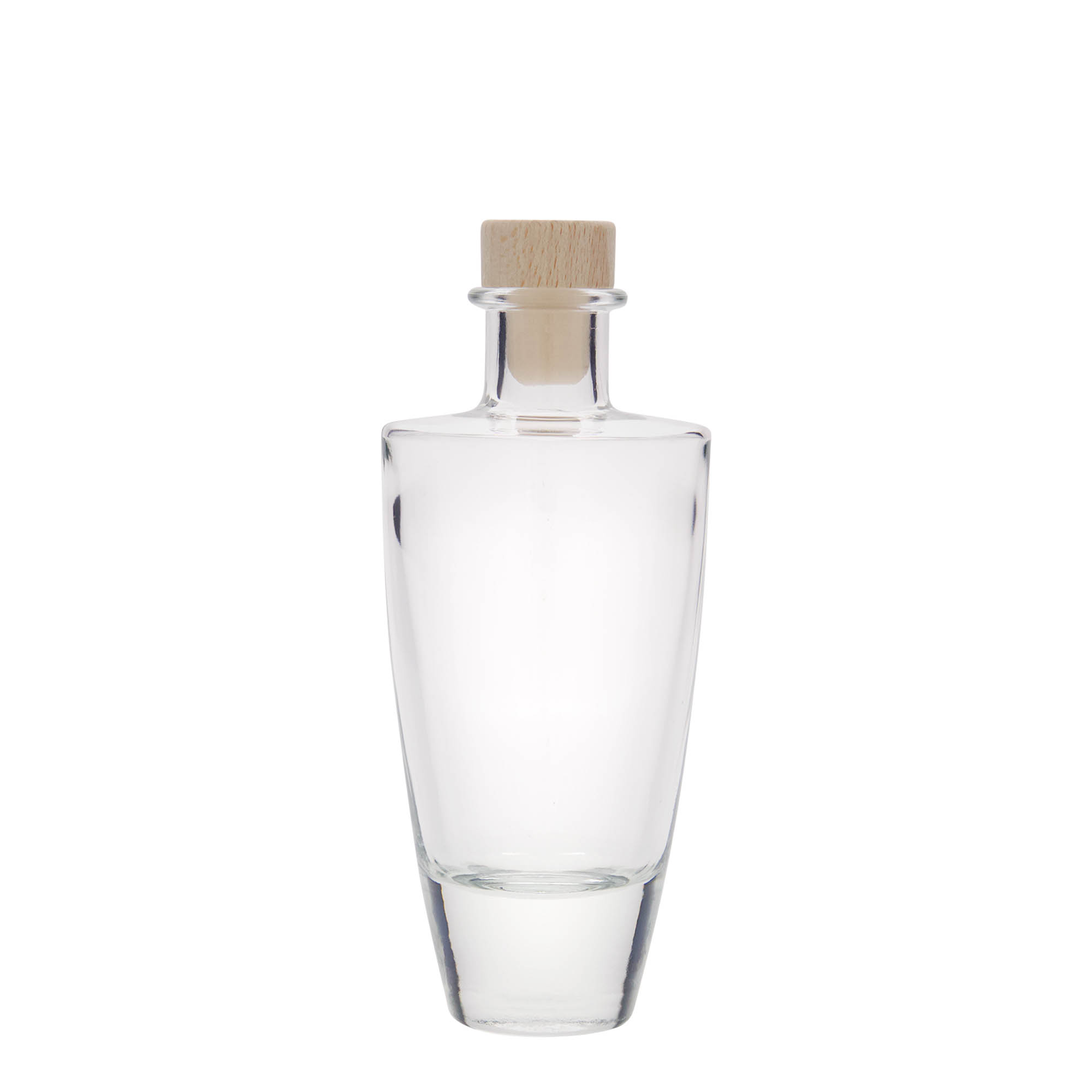 200 ml γυάλινο μπουκάλι 'Vanessa', οβάλ, στόμιο: φελλός