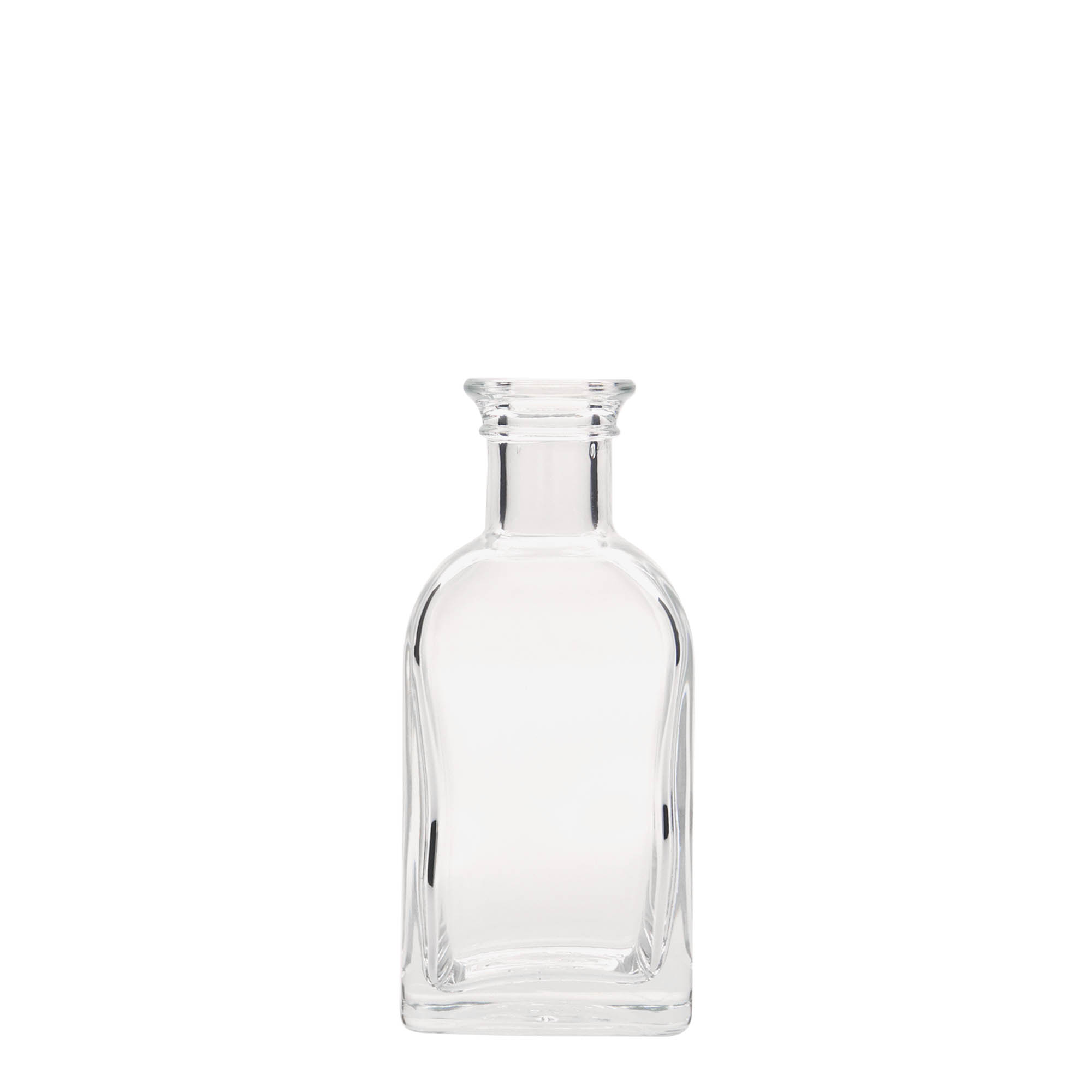 100 ml γυάλινο μπουκάλι Apotheker Carré, τετράγωνο, στόμιο: φελλός