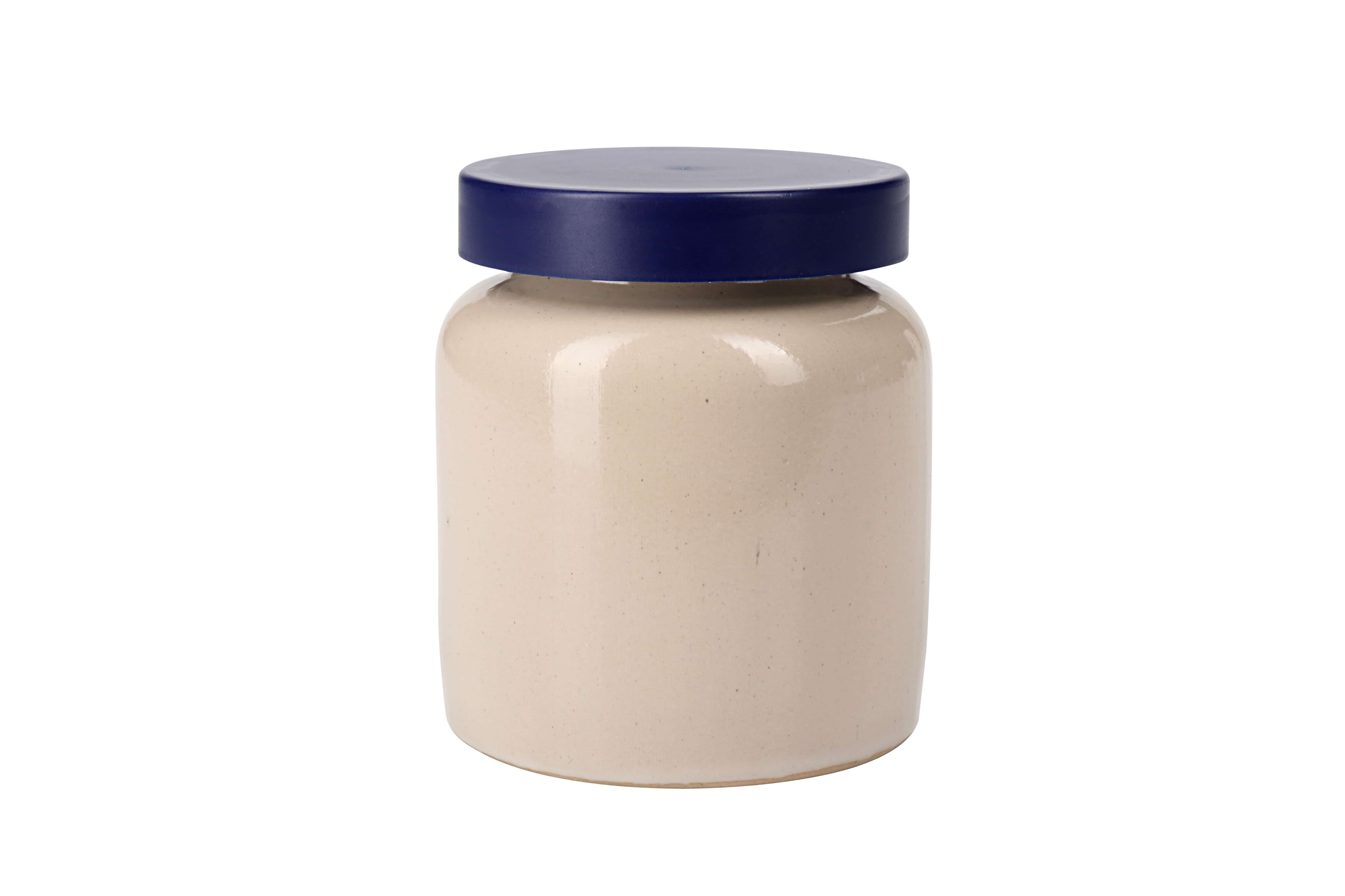 270 ml πήλινο δοχείο, κεραμικό, μπεζ, στόμιο: καπάκι με πώμα 270 ml πήλινο δοχείο, κεραμικό, μπεζ, στόμιο: καπάκι με πώμα