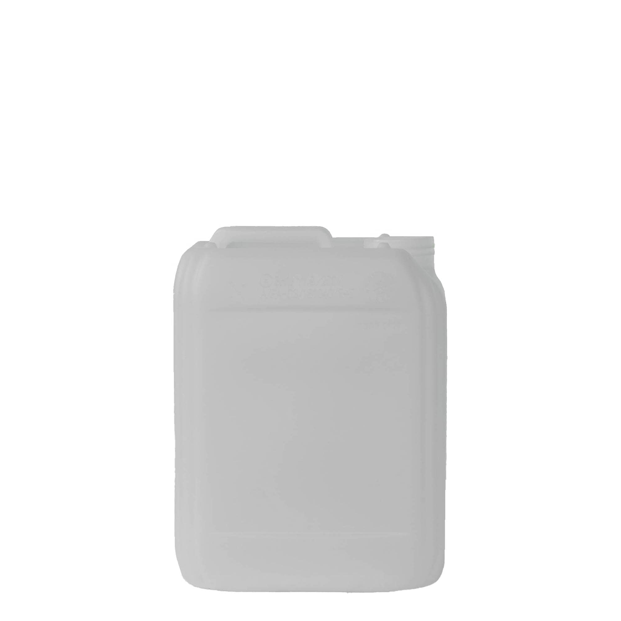 5 l δοχείο, ορθογώνιο, πλαστικό HDPE, φυσικό, στόμιο: ND 55