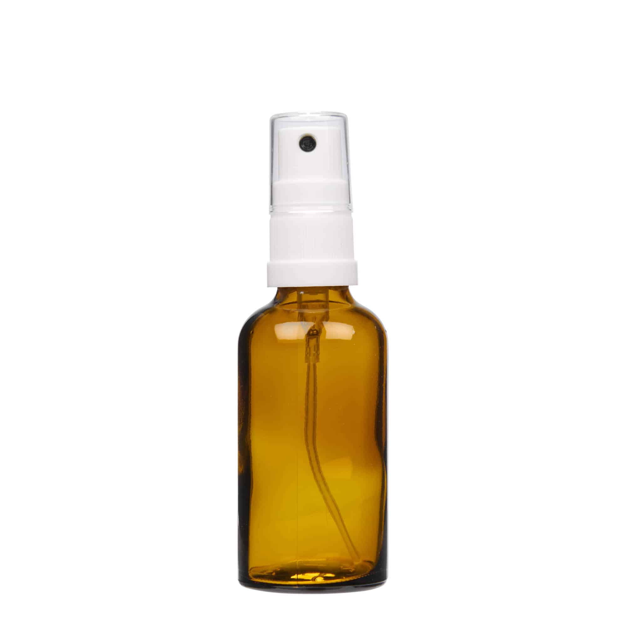 50 ml φιαλίδιο ψεκασμού φαρμάκου, γυαλί, καφέ, στόμιο: DIN 18