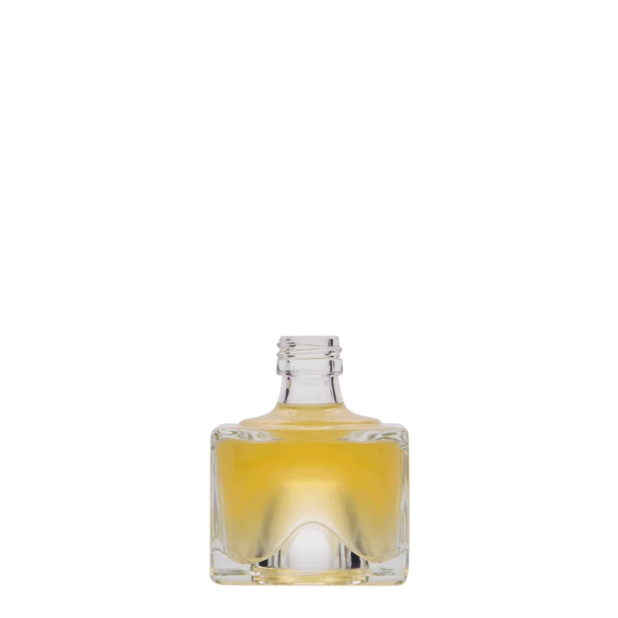Γυάλινο μπουκάλι 'Cocolores' 40 ml, τετράγωνο, στόμιο: PP 18