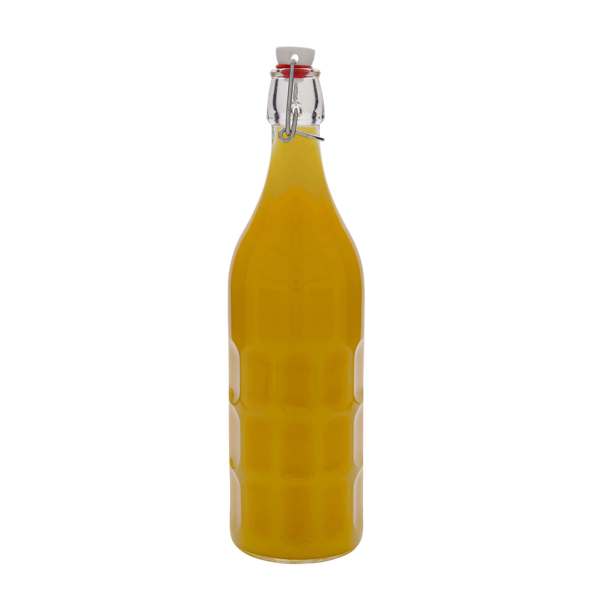 1.000 ml γυάλινο μπουκάλι Moresca, στόμιο: κλείσιμο με μπρούτζινο κλιπ