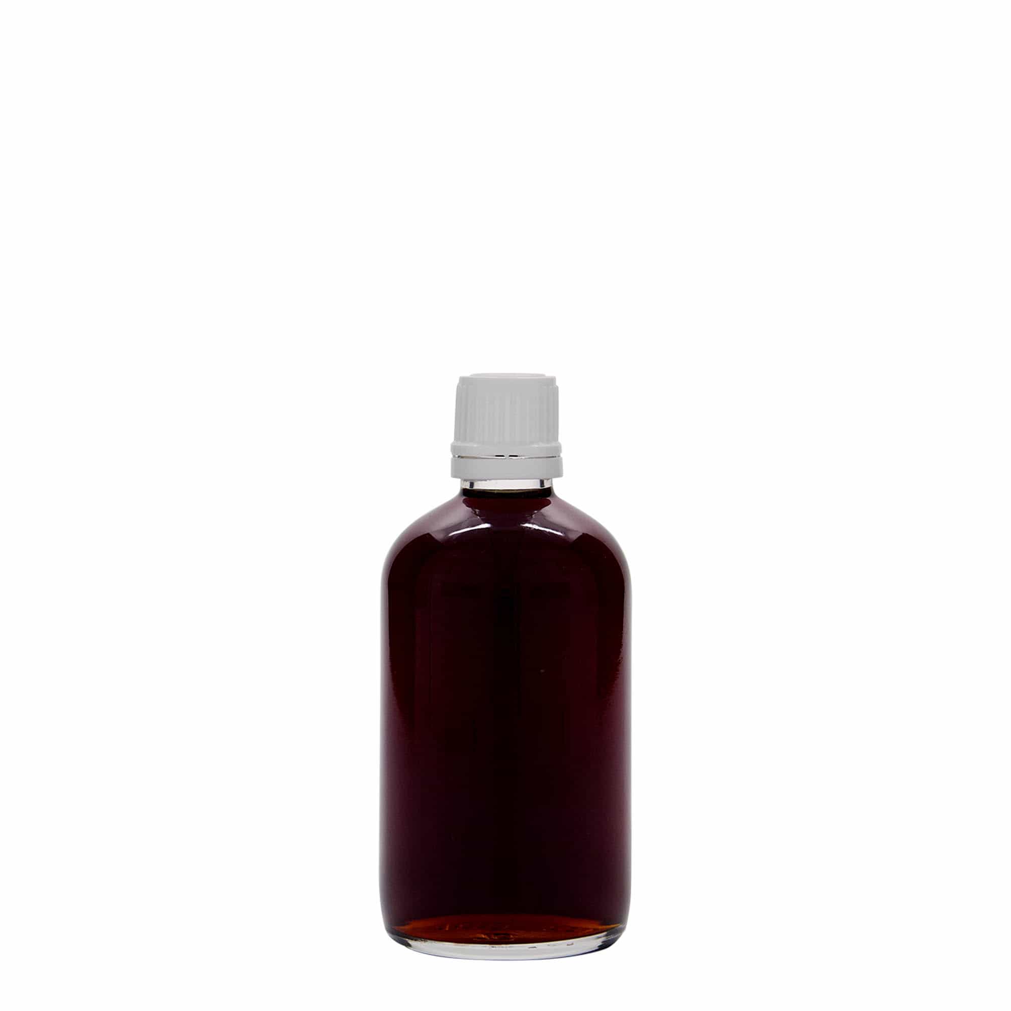 100 ml φιαλίδιο φαρμάκου, γυάλινο, στόμιο: DIN 18