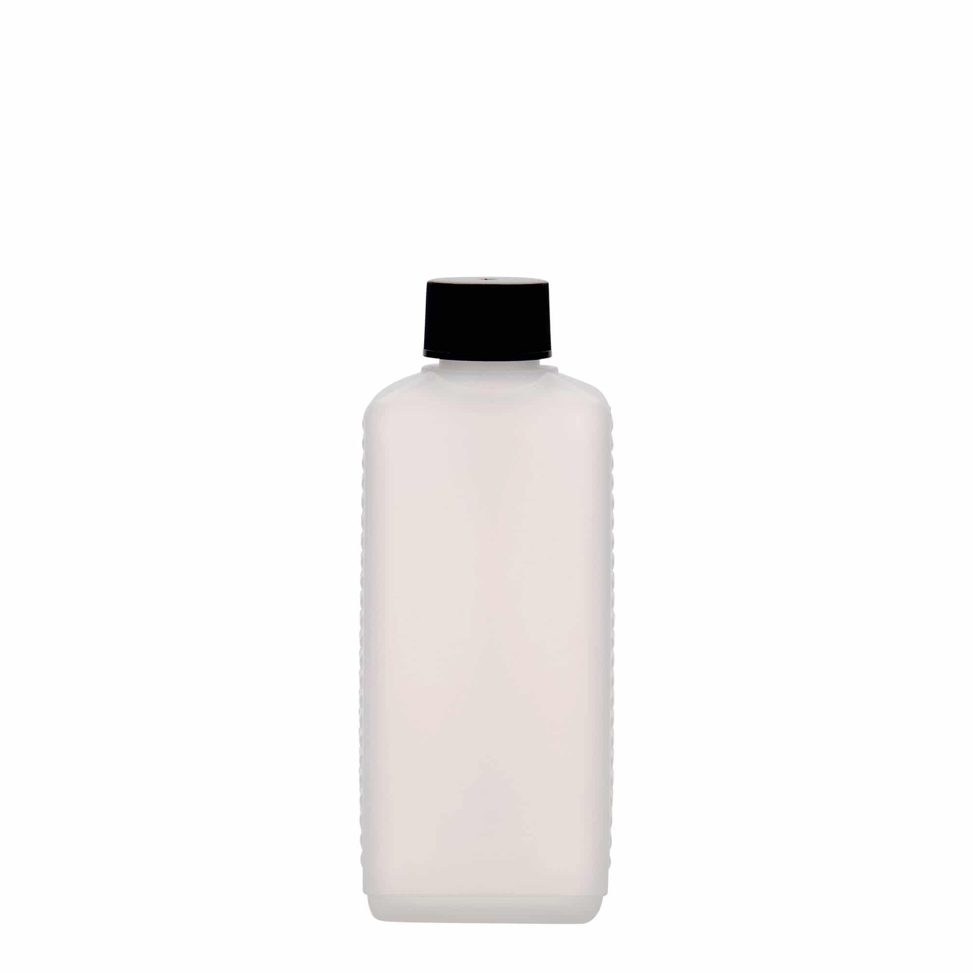 250 ml δοχείο κανίστρου, ορθογώνιο, πλαστικό HDPE, φυσικό, στόμιο: DIN 25 EPE