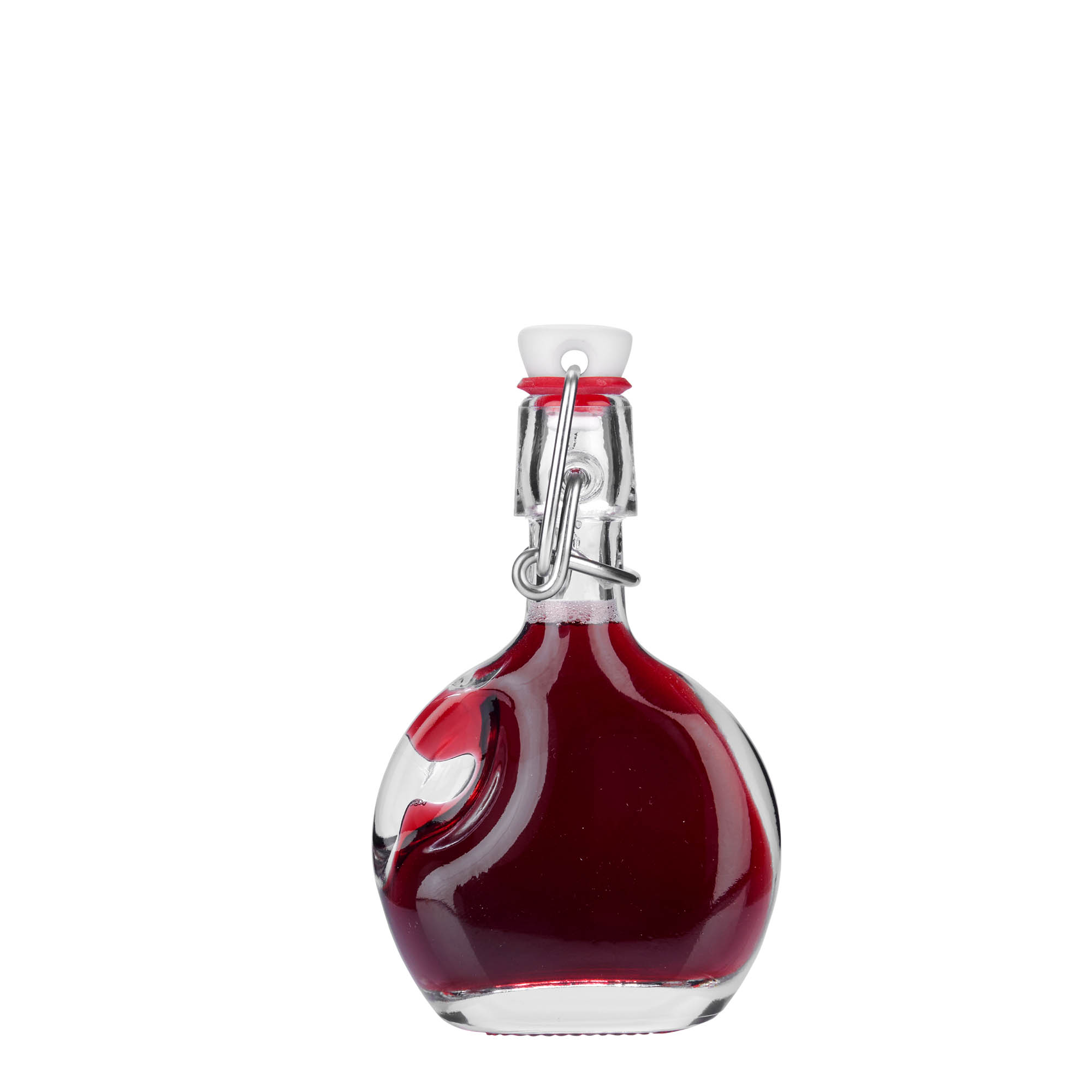 40 ml γυάλινο μπουκάλι 'Lukas', οβάλ, στόμιο: κλείσιμο με μανταλάκι