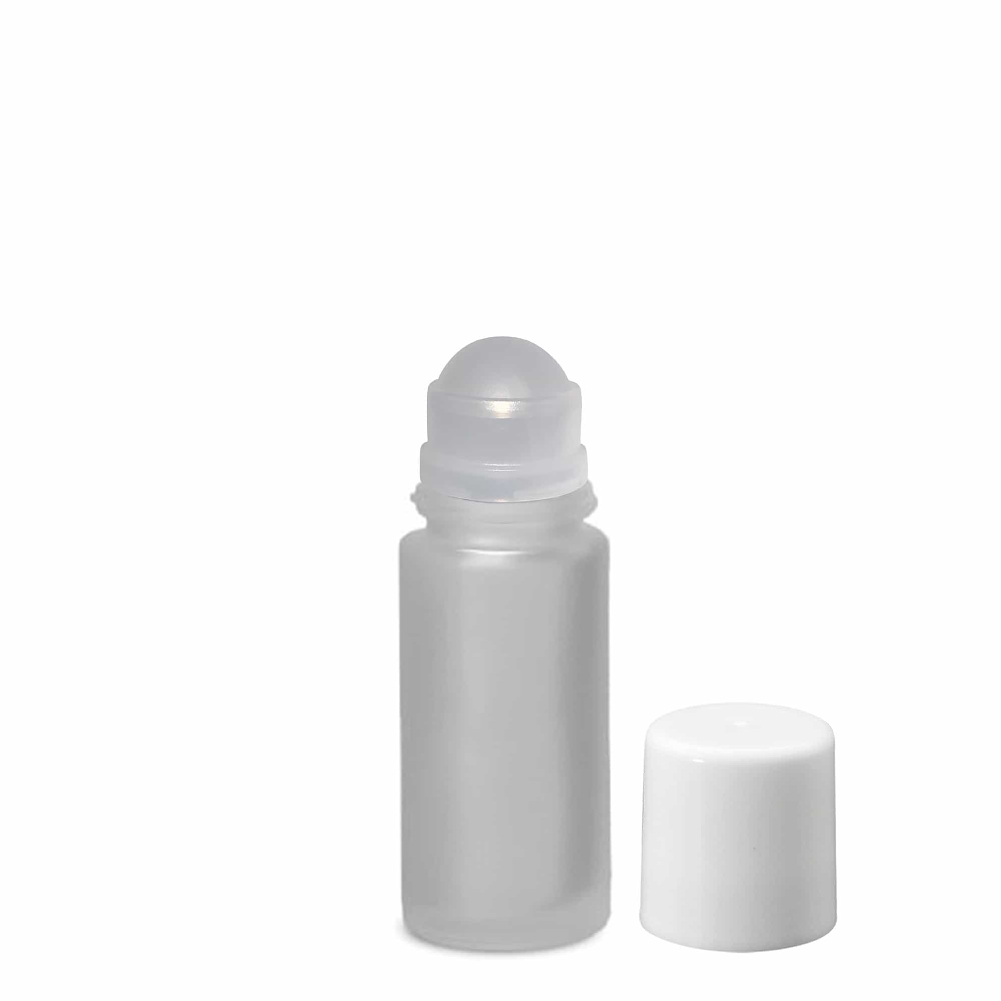 50 ml μπουκάλι roll-on, γυαλί, καφέ, στόμιο: βιδωτό καπάκι