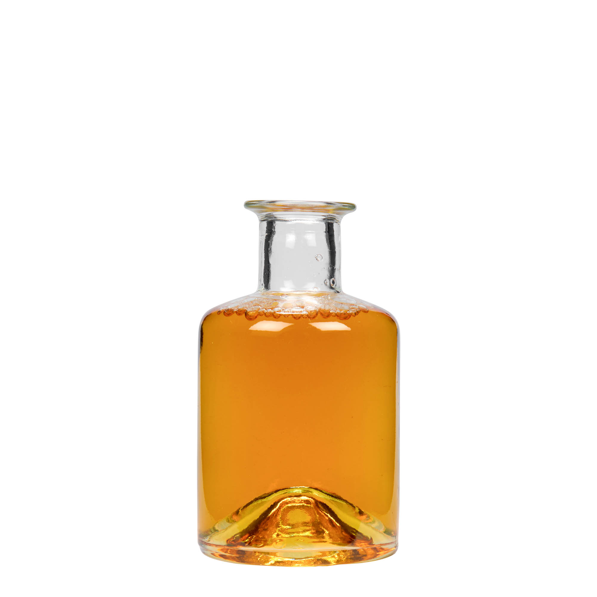 200 ml γυάλινο μπουκάλι φαρμακοποιού, στόμιο: φελλός