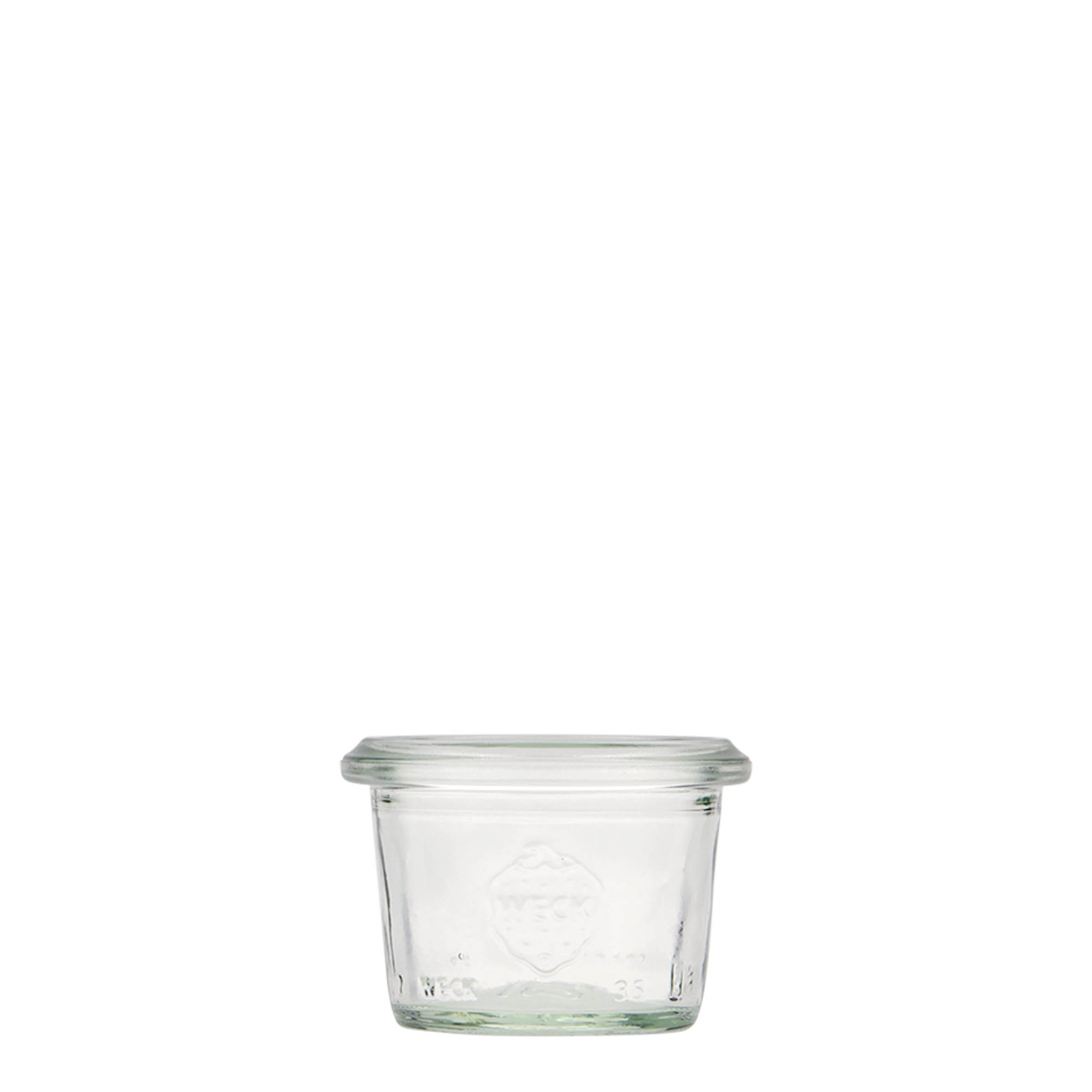 35 ml βάζο WECK με καπάκι, στόμιο: στρογγυλή άκρη 35 ml βάζο WECK με καπάκι, στόμιο: στρογγυλή άκρη