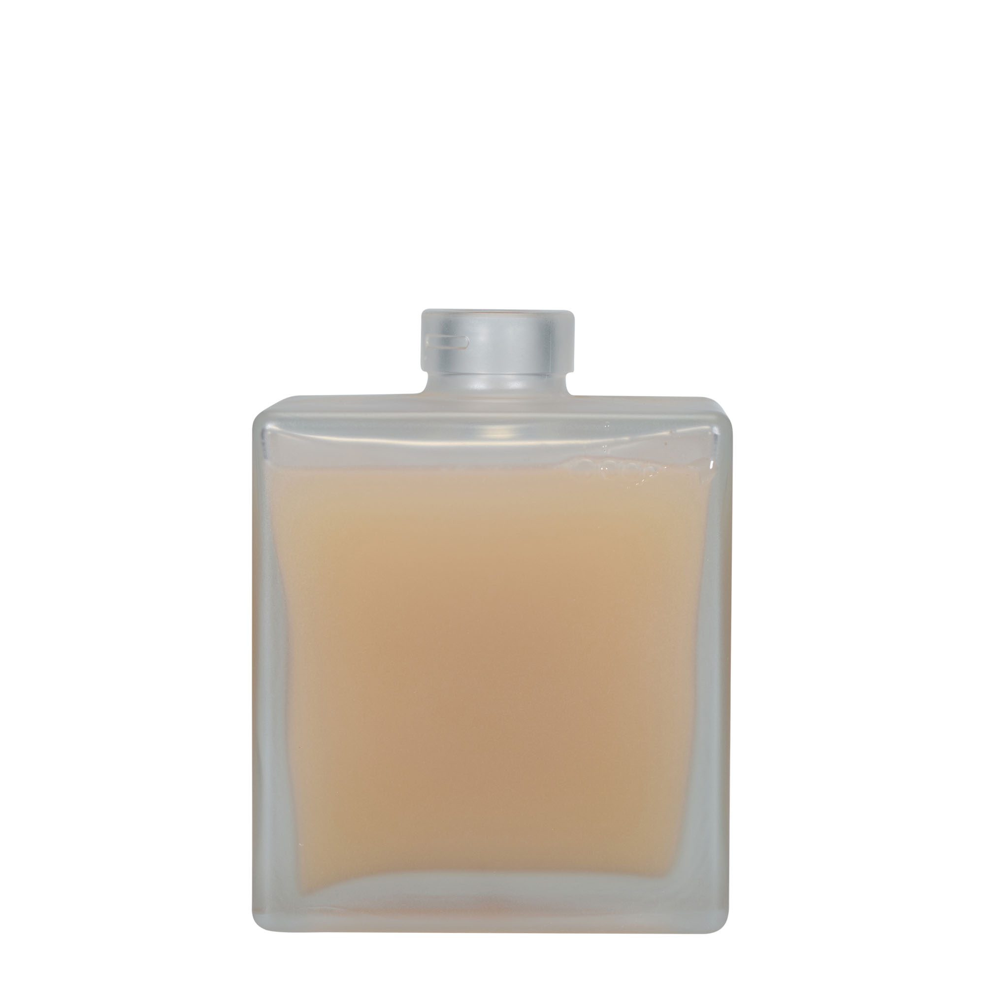 500 ml γυάλινο μπουκάλι 'Cube', τετράγωνο, παγωμένο, στόμιο: φελλός