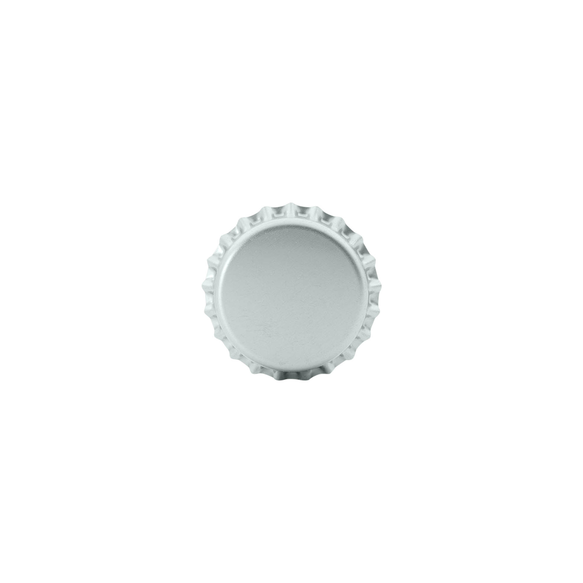 Μεταλλικά καπάκια 26 mm, ασημί