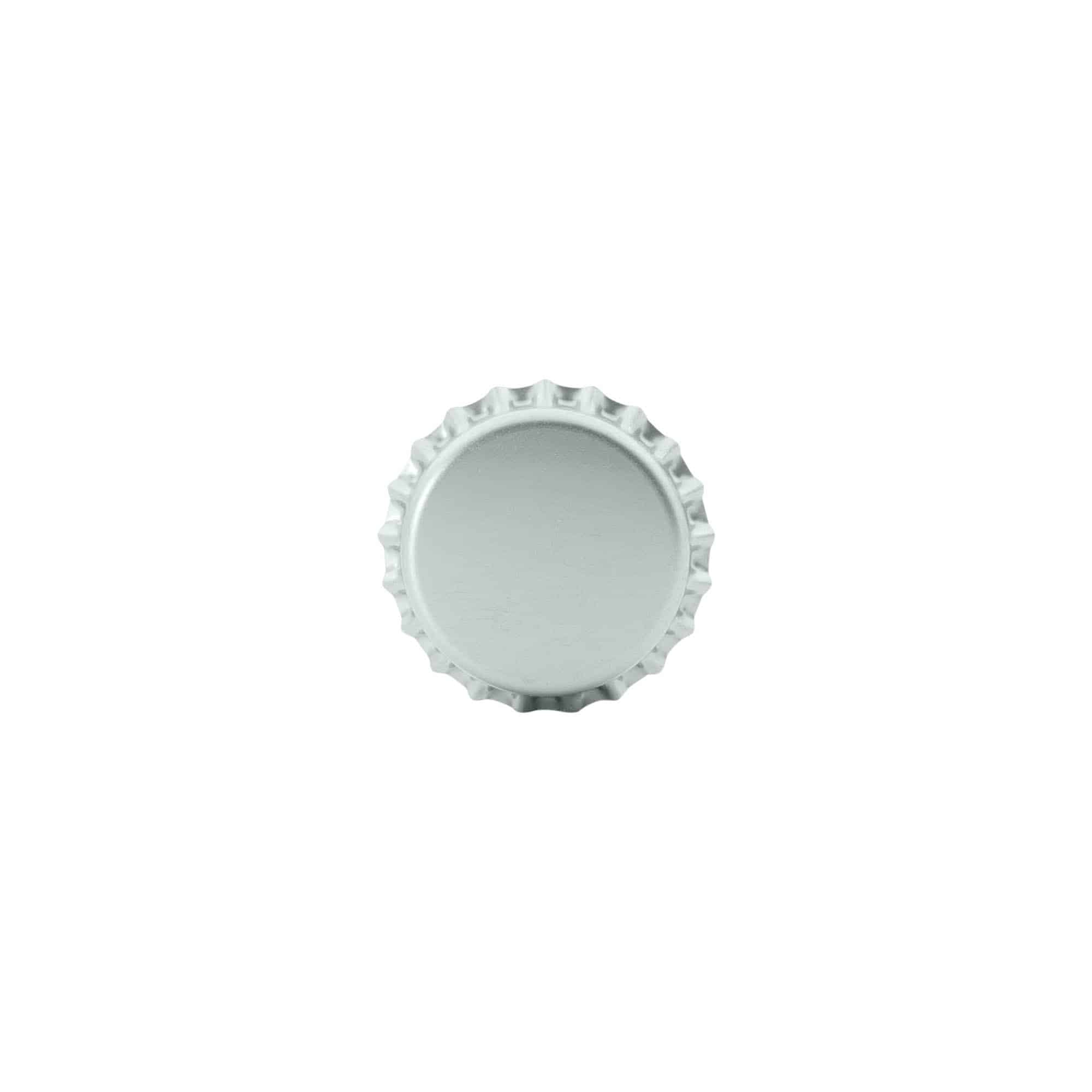 Μεταλλικά καπάκια 26 mm, ασημί