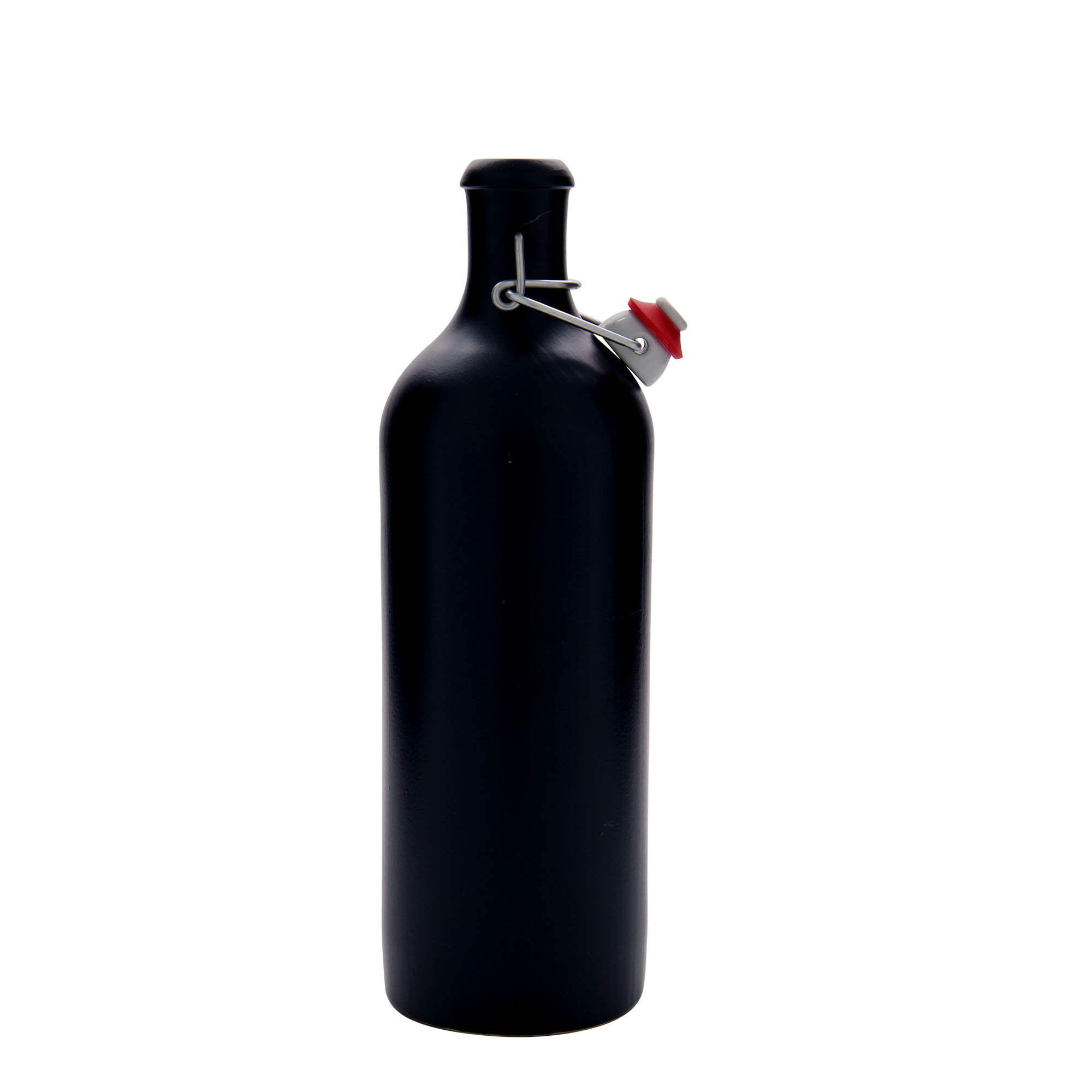 750 ml πιθάρι από πήλινο υλικό, μαύρο, στόμιο: κλείσιμο με μεταλλικό μπρούτζινο κλιπ 750 ml πιθάρι από πήλινο υλικό, μαύρο, στόμιο: κλείσιμο με μεταλλικό μπρούτζινο κλιπ