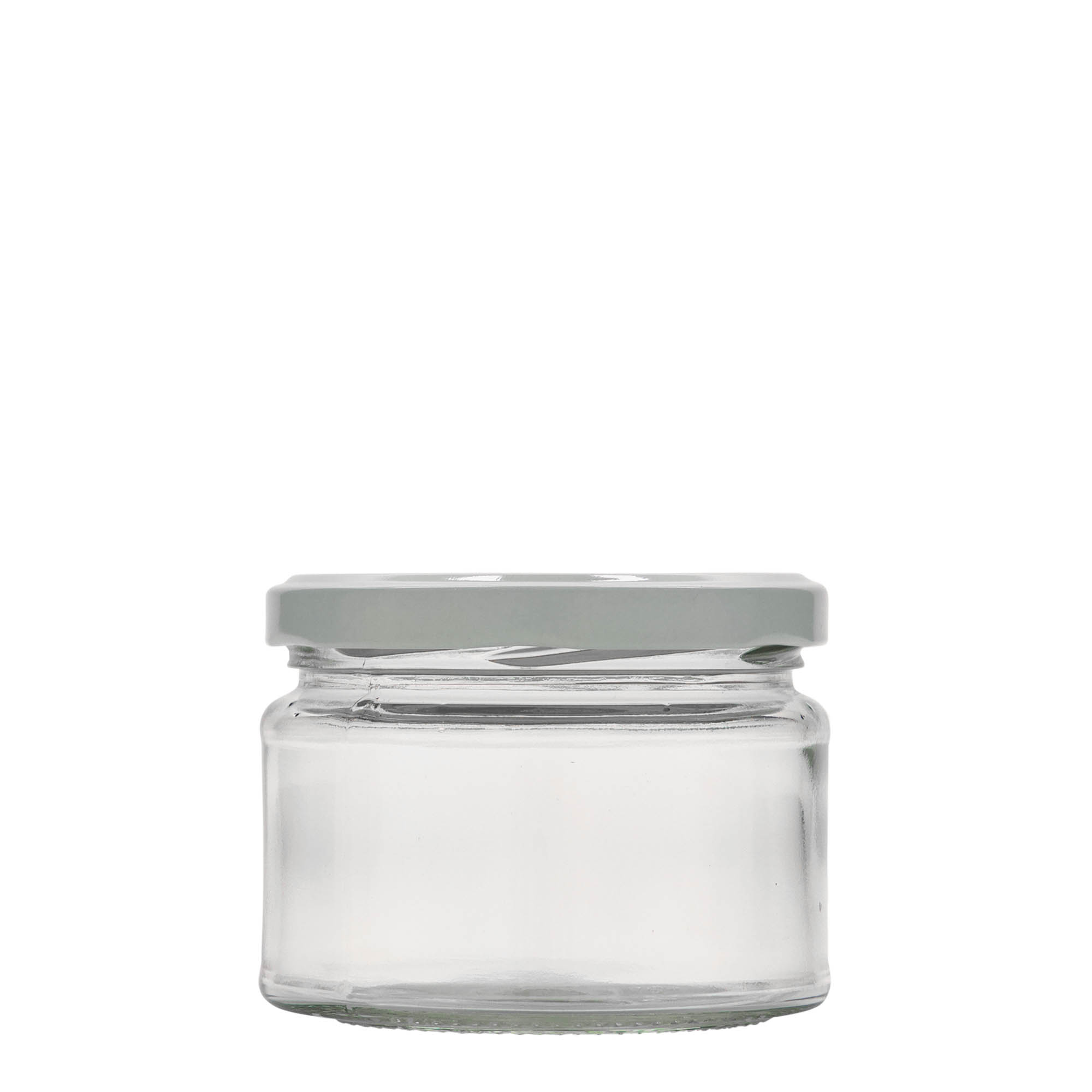 280 ml επίπεδο στρογγυλό γυαλί, στόμιο: Twist-Off (TO 82)
