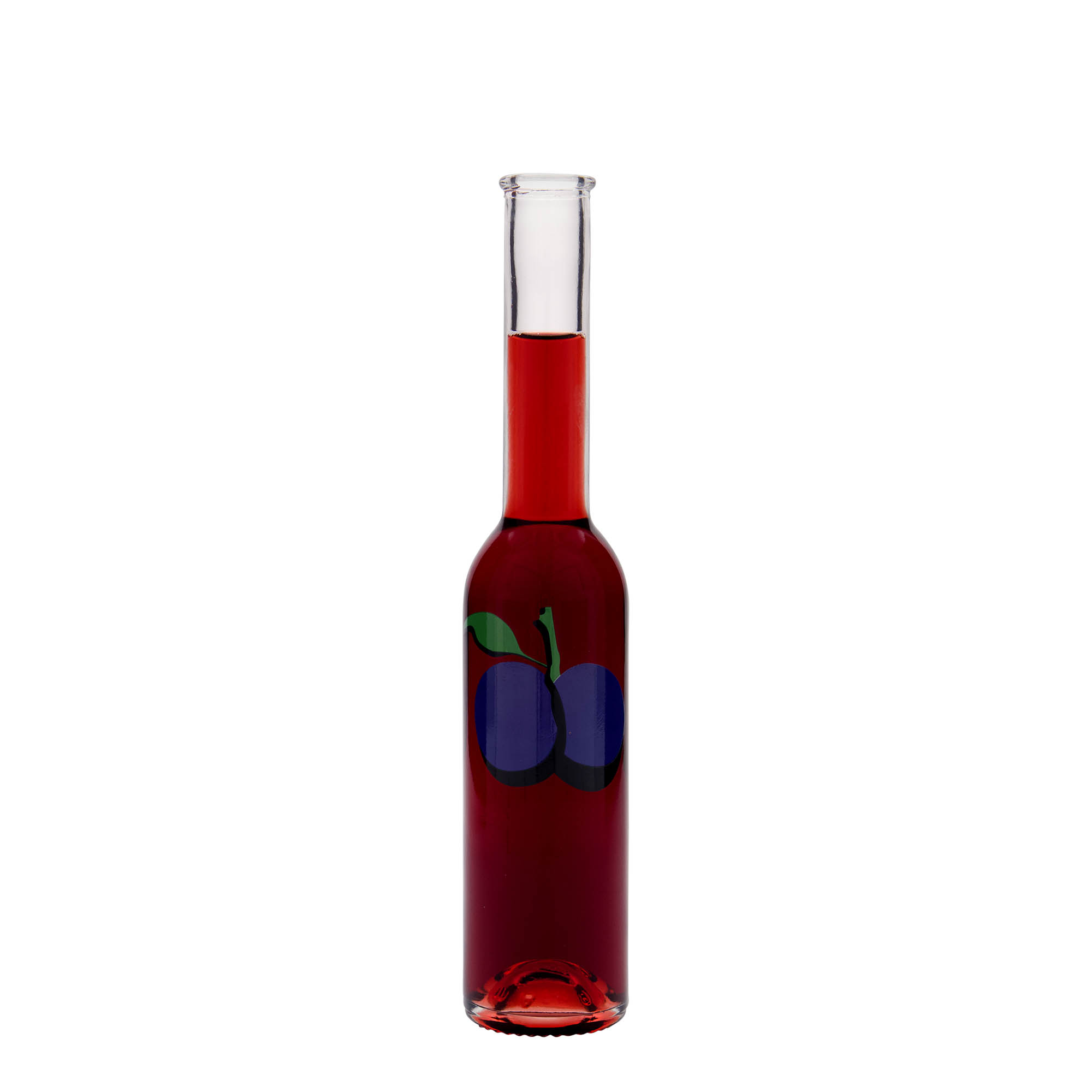 200 ml γυάλινο μπουκάλι 'Opera', σχέδιο: δαμάσκηνο, στόμιο: φελλός