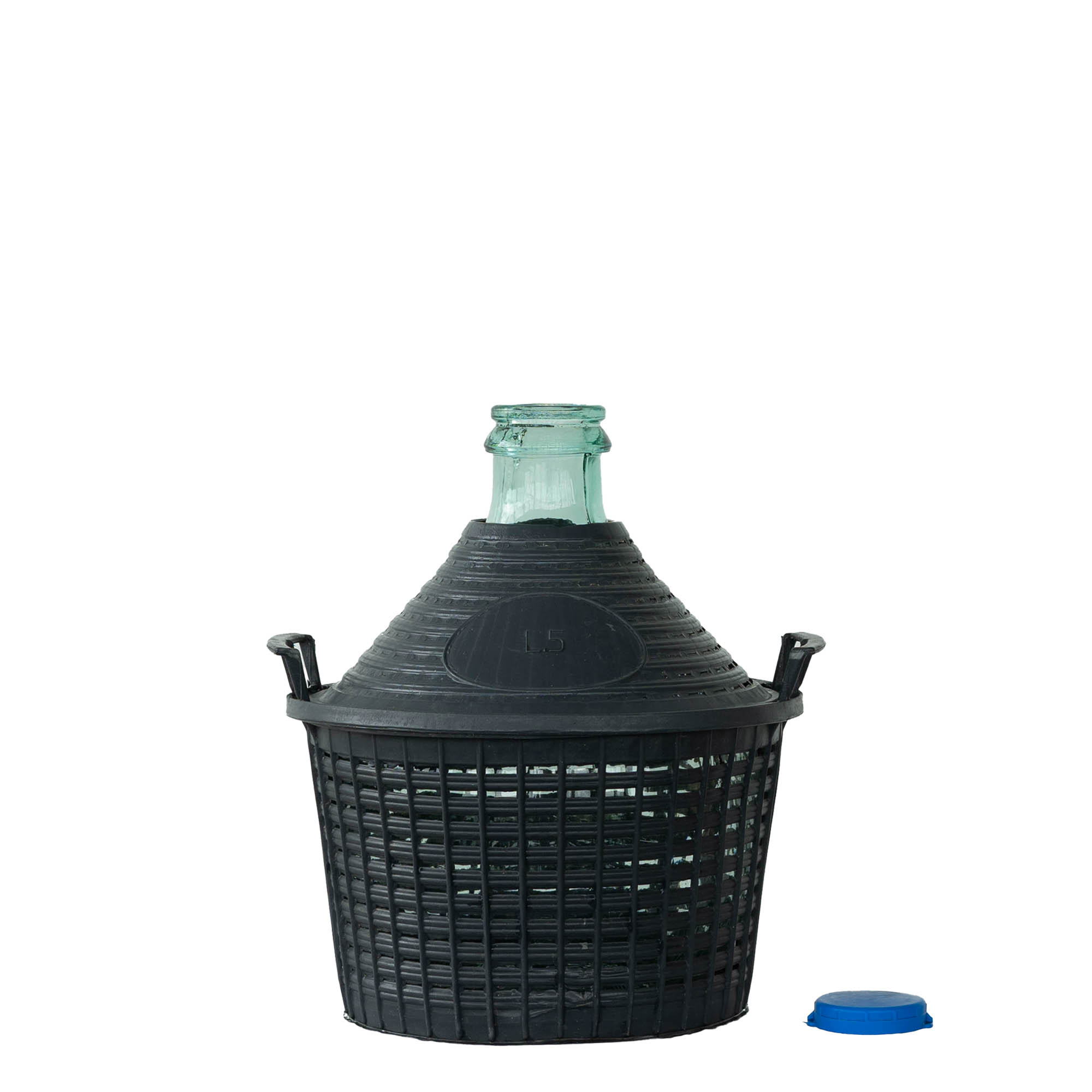 5 l φιάλη μπαλονιού με στενό λαιμό, γυάλινη, στόμιο: καπάκι τύπου Stülpdeckel