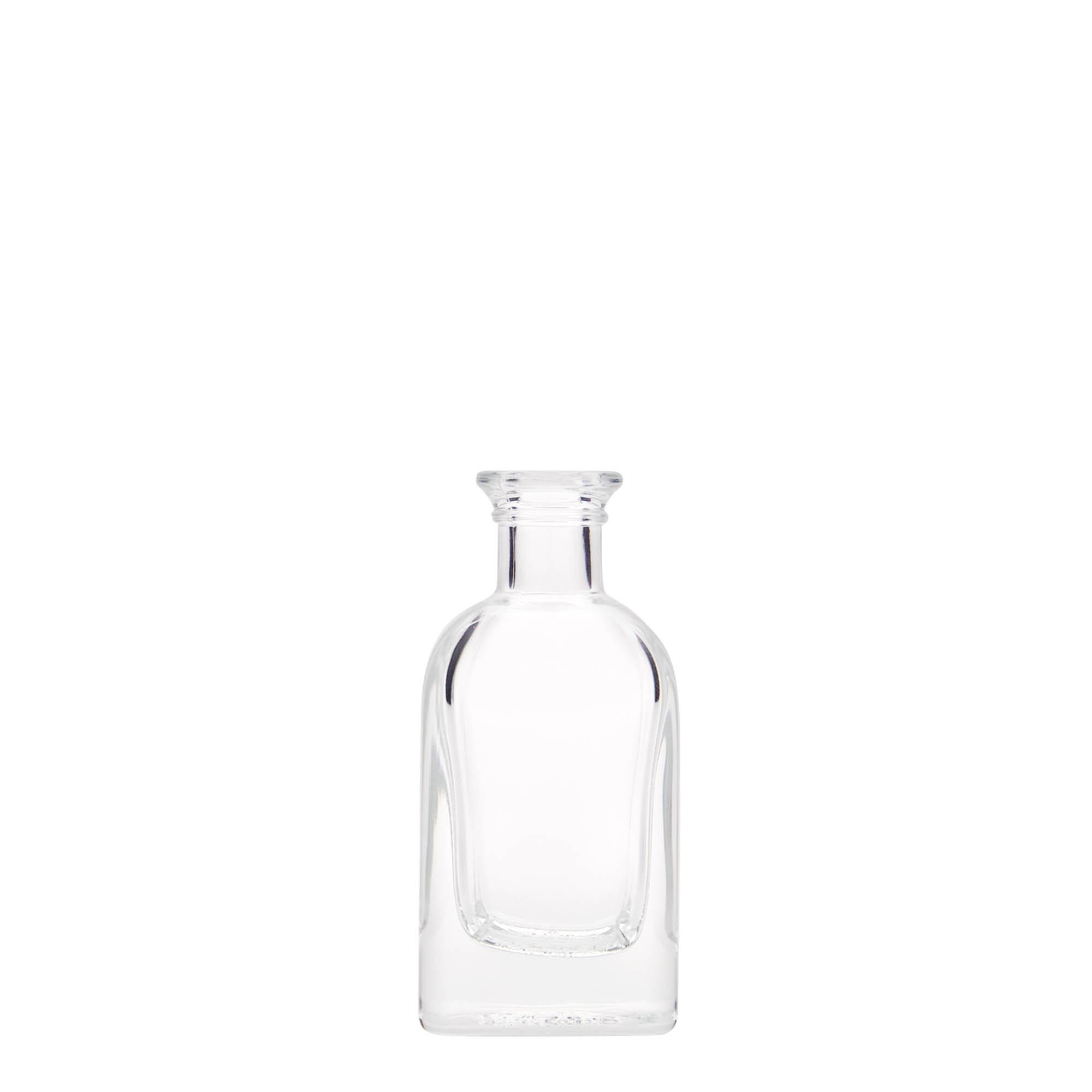 40 ml γυάλινο μπουκάλι Apotheker Carré, τετράγωνο, στόμιο: φελλός