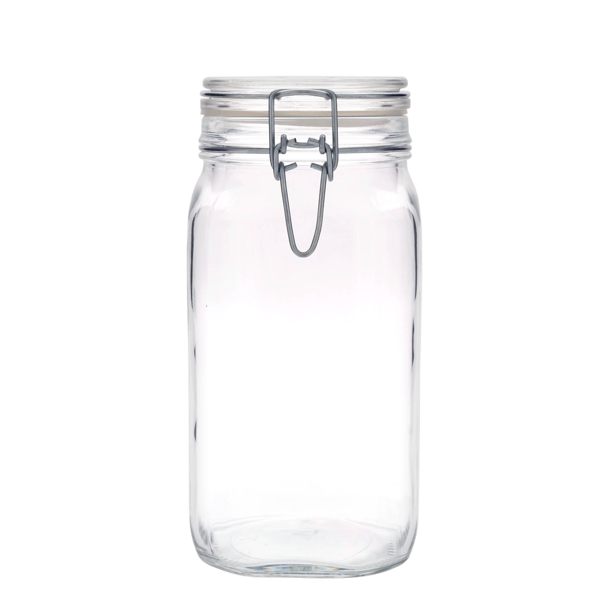 1.500 ml γυάλινο βάζο με σύρμα κλεισίματος 'Fido', τετράγωνο, στόμιο: κλείσιμο με σύρμα 1.500 ml γυάλινο βάζο με σύρμα κλεισίματος 'Fido', τετράγωνο, στόμιο: κλείσιμο με σύρμα