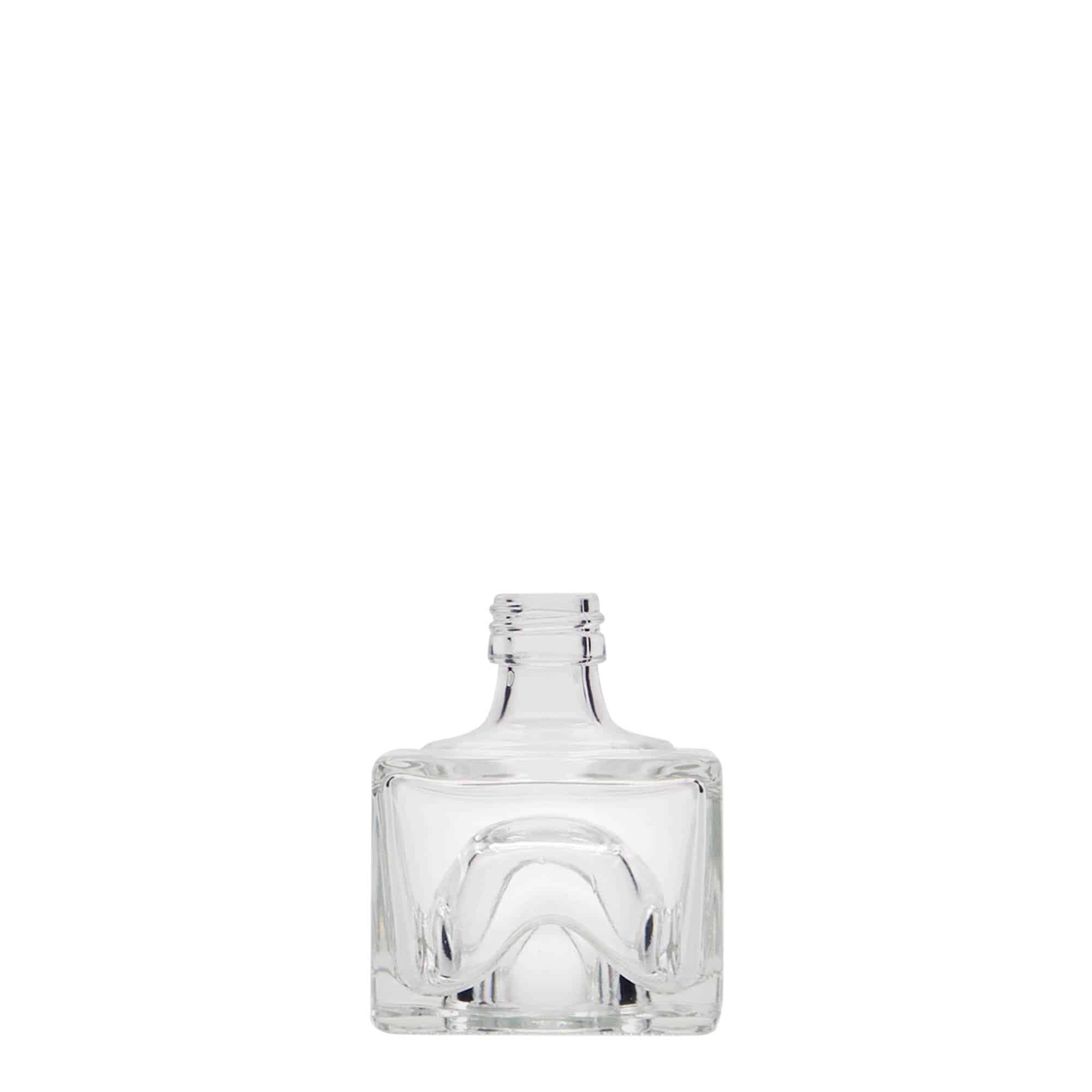 40 ml γυάλινο μπουκάλι 'Cocolores', τετράγωνο, στόμιο: PP 18 40 ml γυάλινο μπουκάλι 'Cocolores', τετράγωνο, στόμιο: PP 18