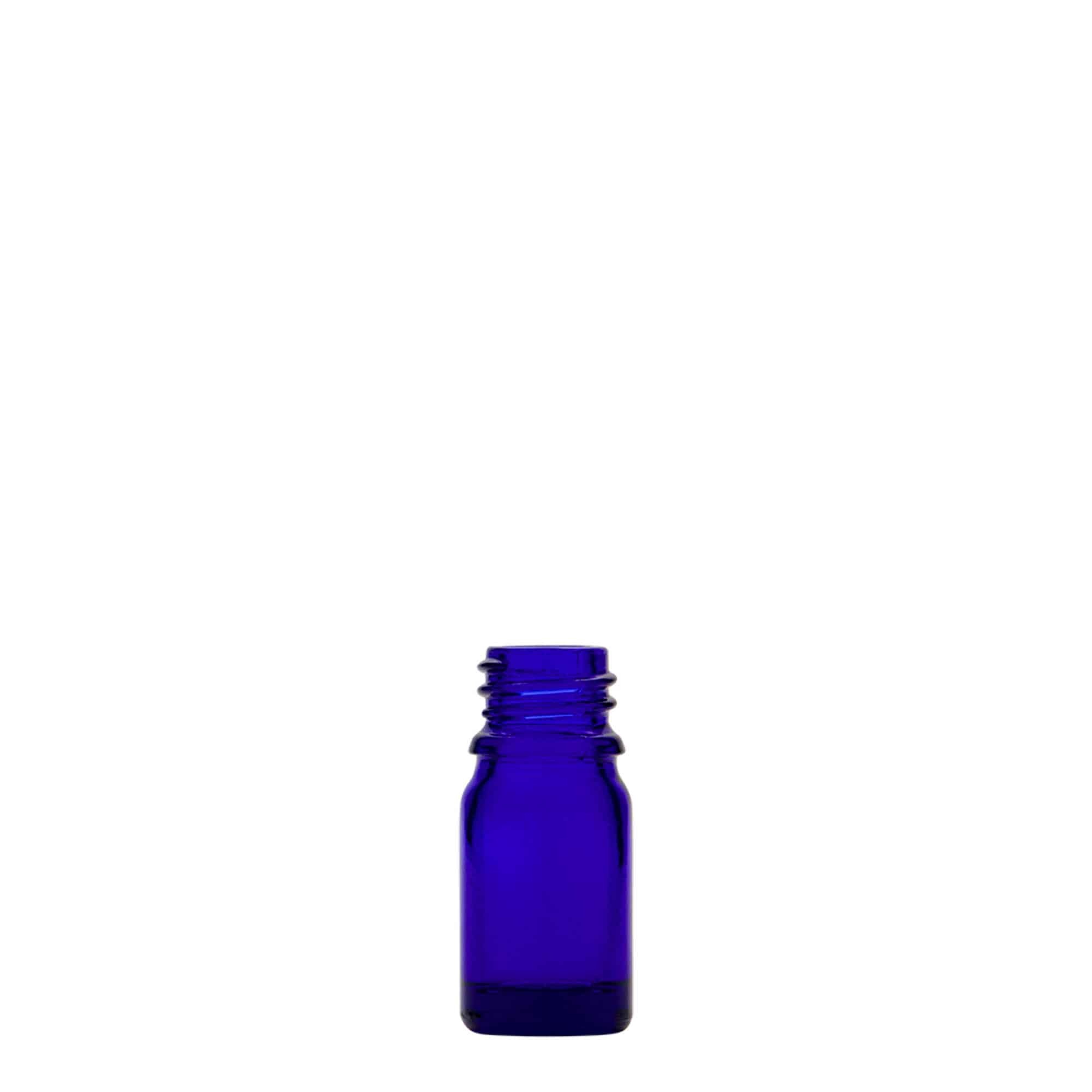 Μπουκάλι φαρμάκου 5 ml, γυάλινο, μπλε ρουά, στόμιο: DIN 18