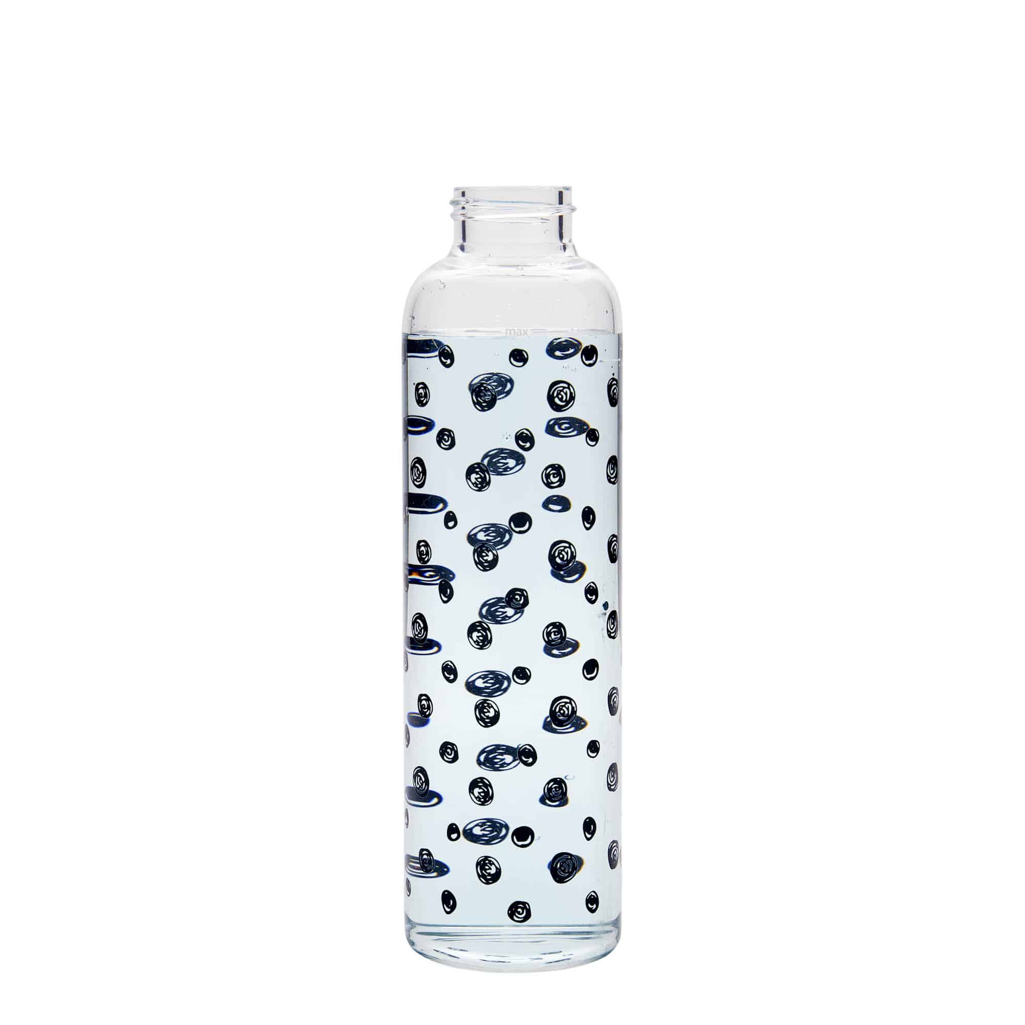 Παγούρι 'Περσέας' 500 ml, σχέδιο: μαύρες κουκκίδες, στόμιο: βιδωτό πώμα