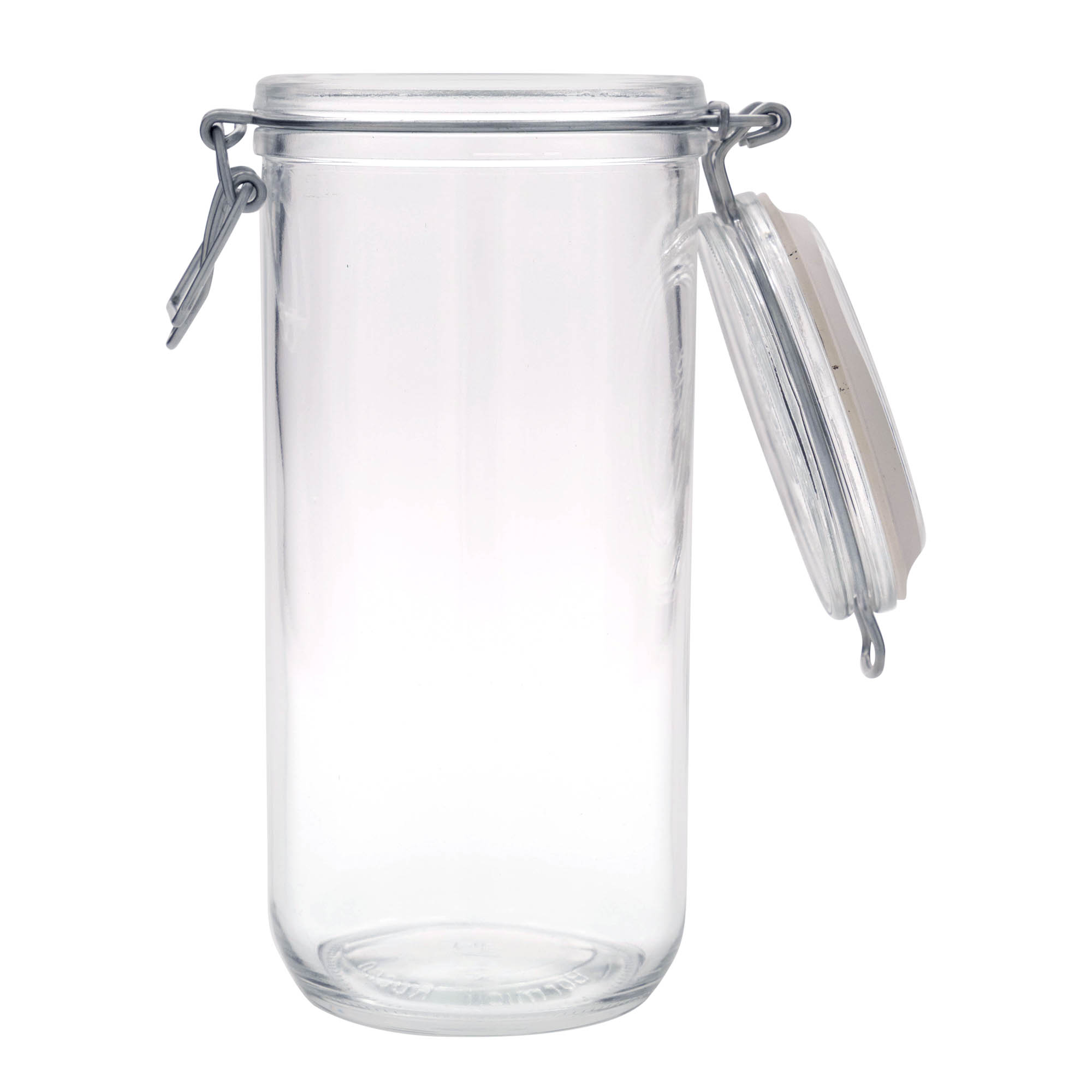 1.000 ml γυάλινο βάζο με μεταλλικό κλιπ 'Fido', στόμιο: κλείσιμο με μεταλλικό κλιπ