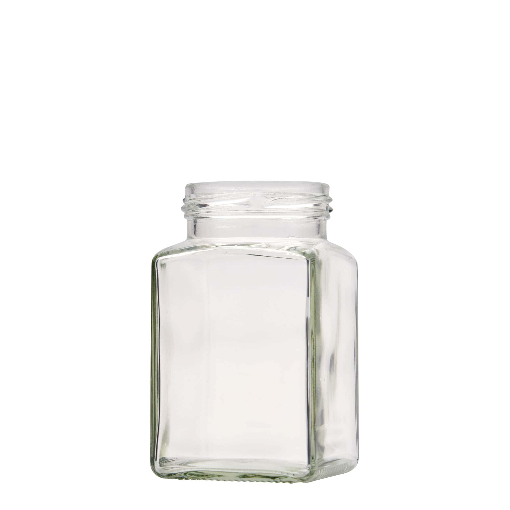 260 ml τετράγωνο γυάλινο βάζο, στόμιο: Twist-Off (TO 58) 260 ml τετράγωνο γυάλινο βάζο, στόμιο: Twist-Off (TO 58)