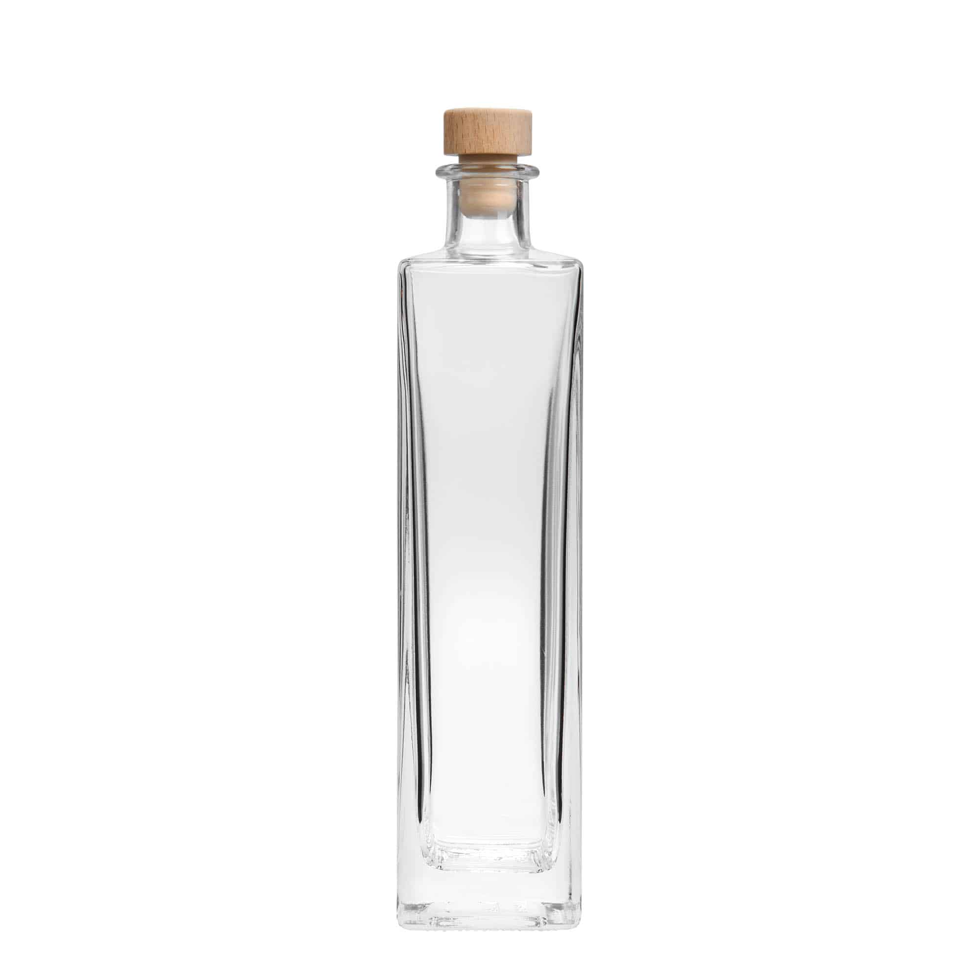 Γυάλινο μπουκάλι 'Rafaello' 500 ml, τετράγωνο, στόμιο: φελλός