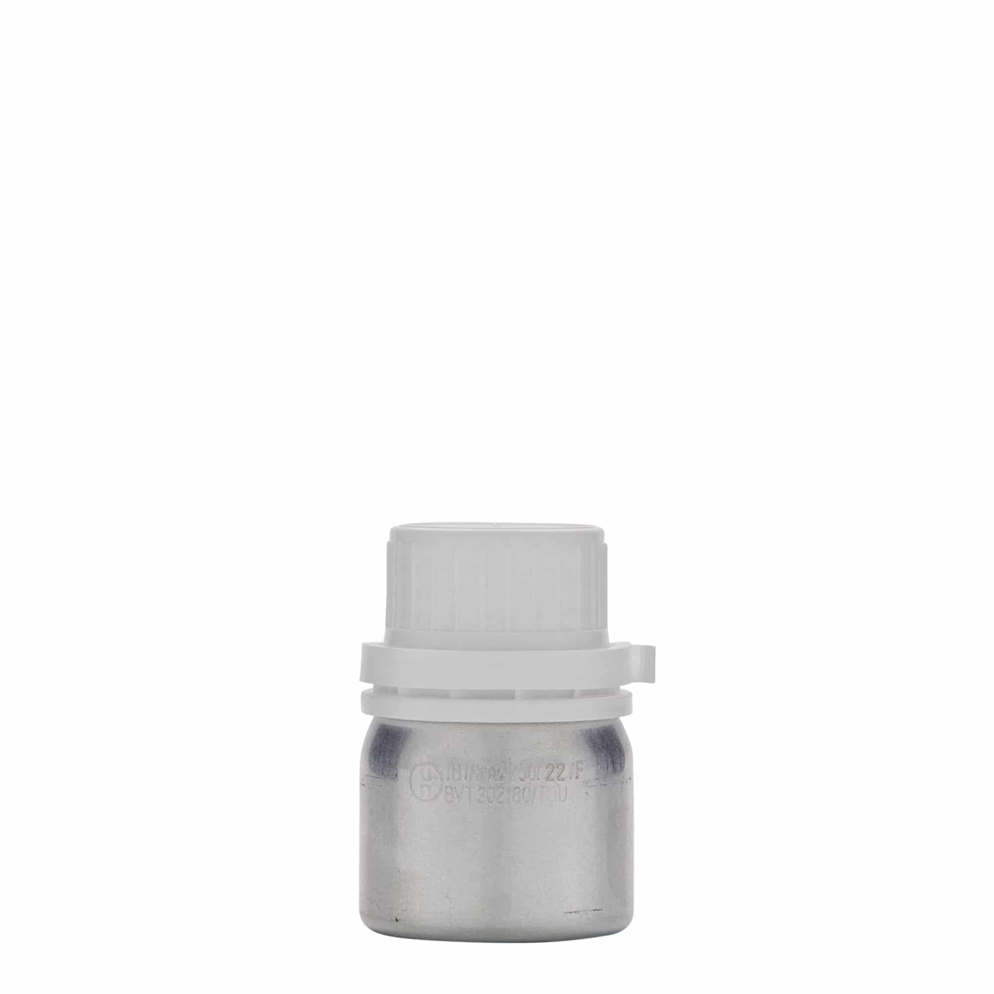 50 ml αλουμινένιο μπουκάλι, μέταλλο, ασημί, στόμιο: DIN 32