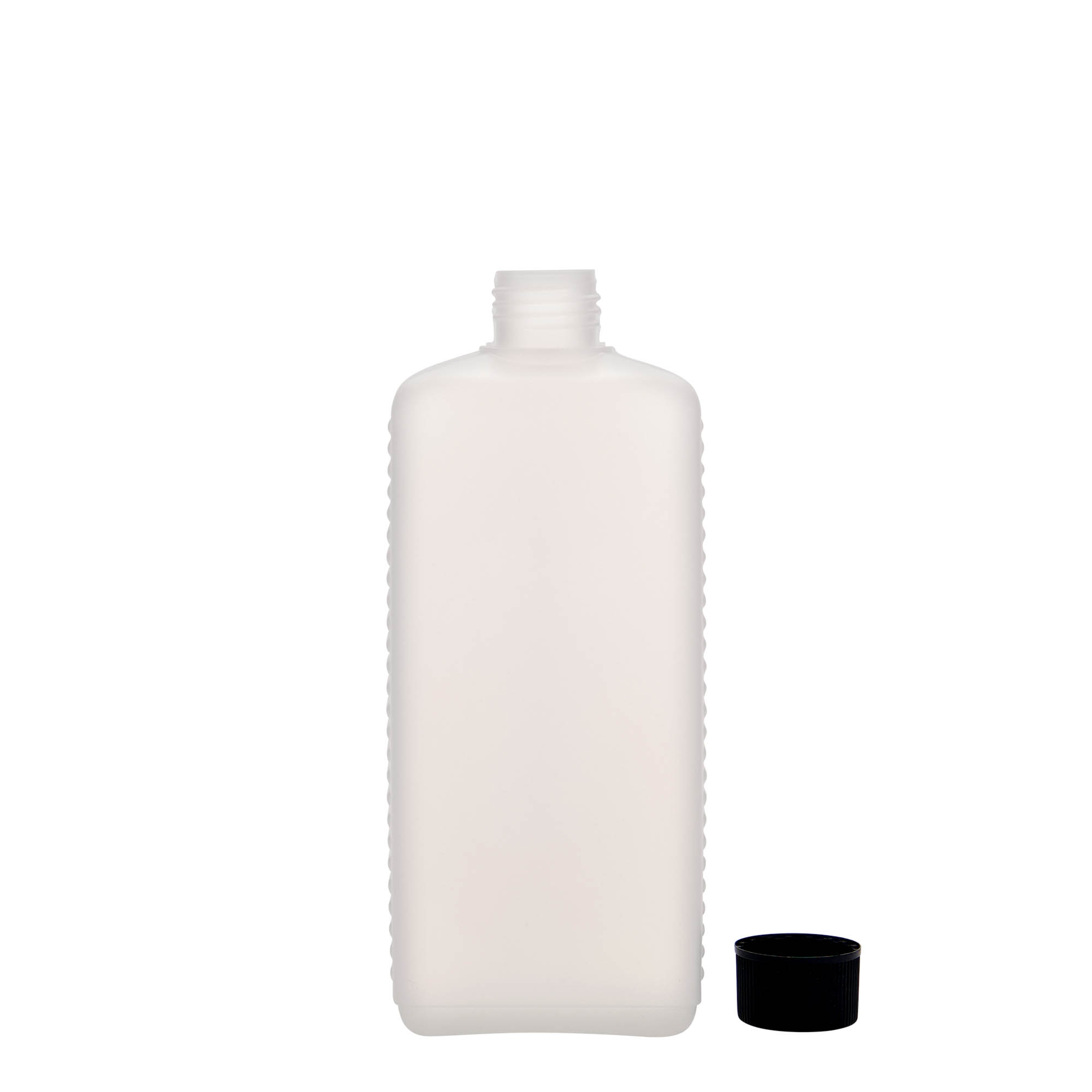 500 ml δοχείο κανίστρου, ορθογώνιο, πλαστικό HDPE, φυσικό, στόμιο: DIN 25 EPE