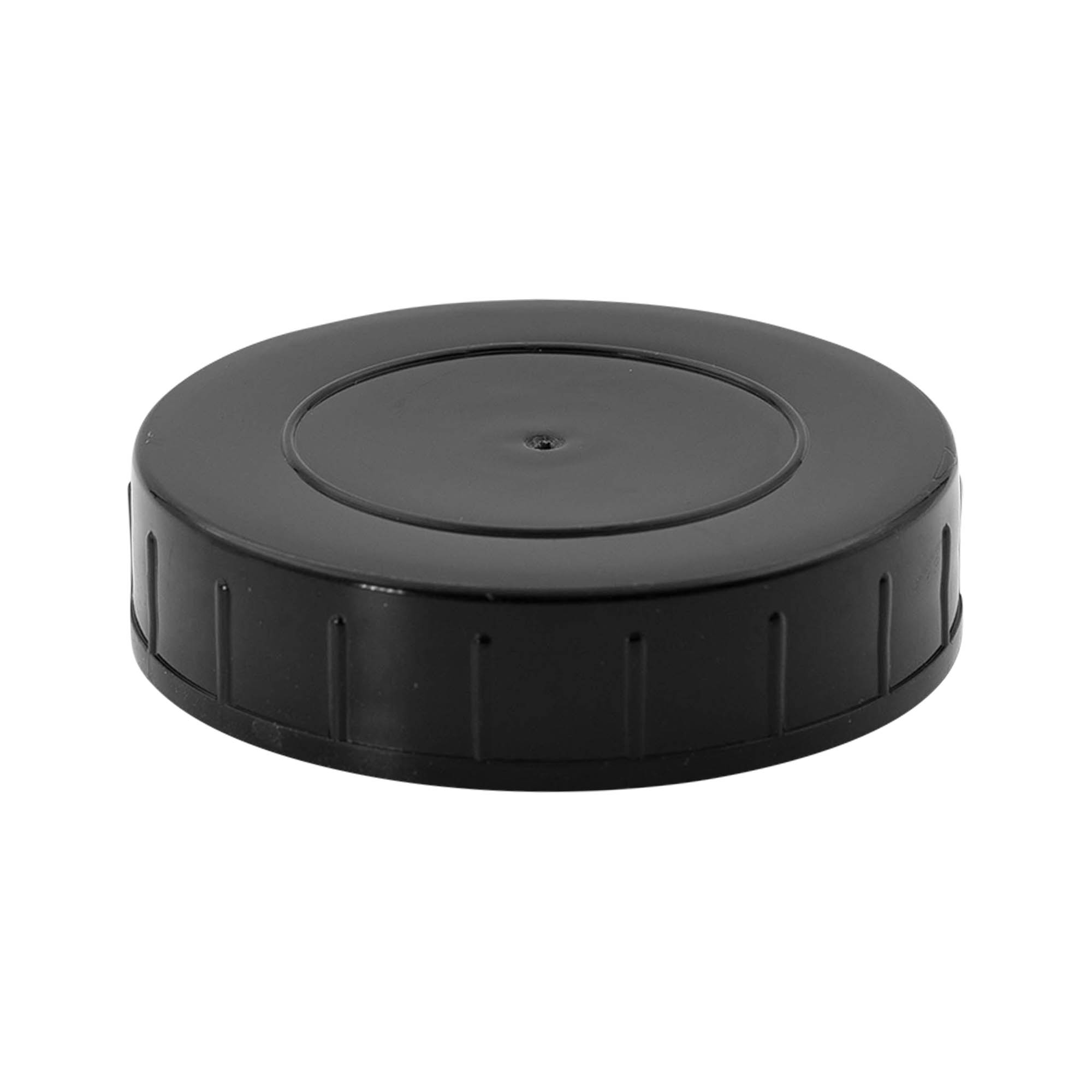 Βιδωτό καπάκι, πλαστικό PP, μαύρο, για στόμιο: DIN 68