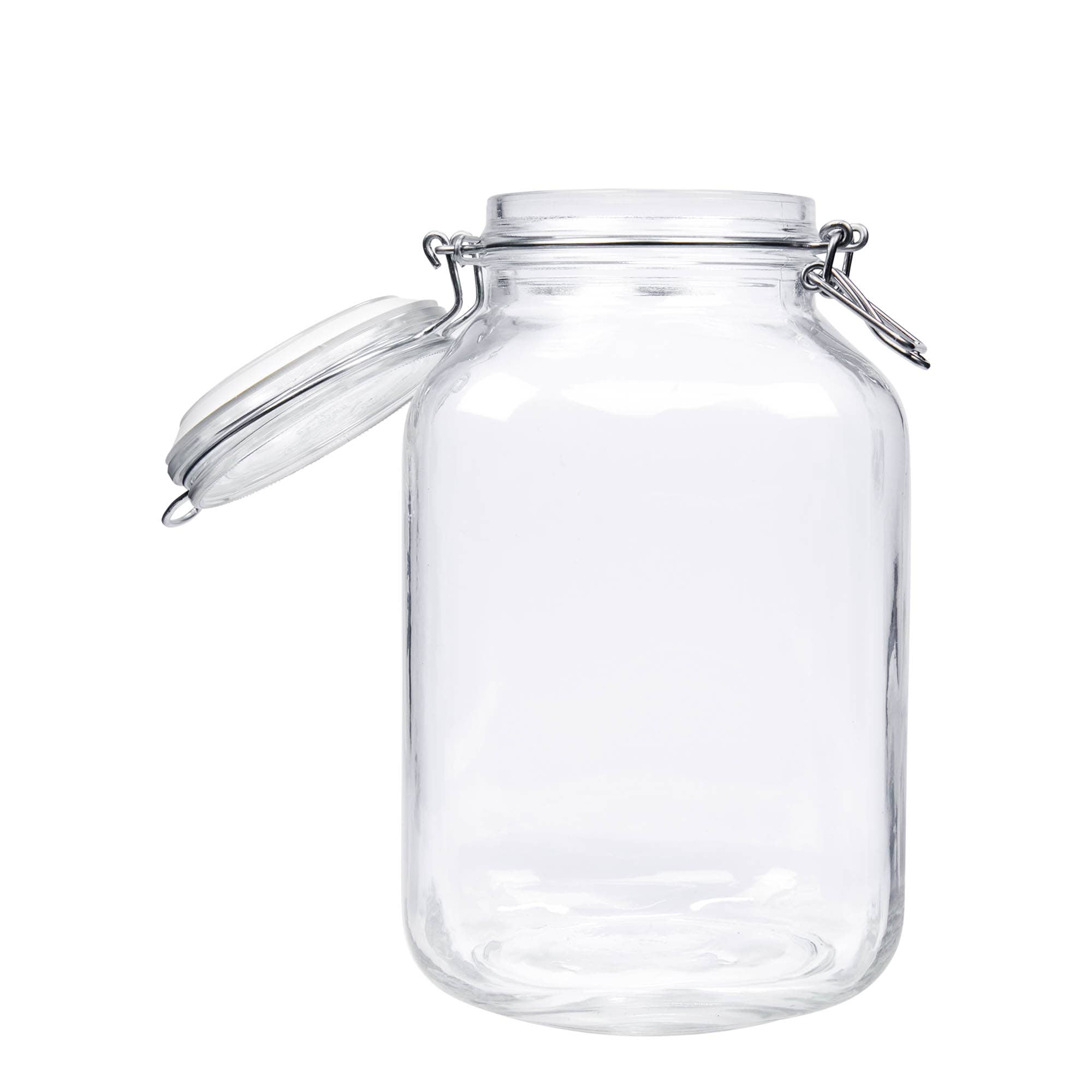 3.000 ml βάζο με μεταλλικό σύρμα κλεισίματος 'Fido', τετράγωνο, στόμιο: κλείσιμο με μεταλλικό σύρμα