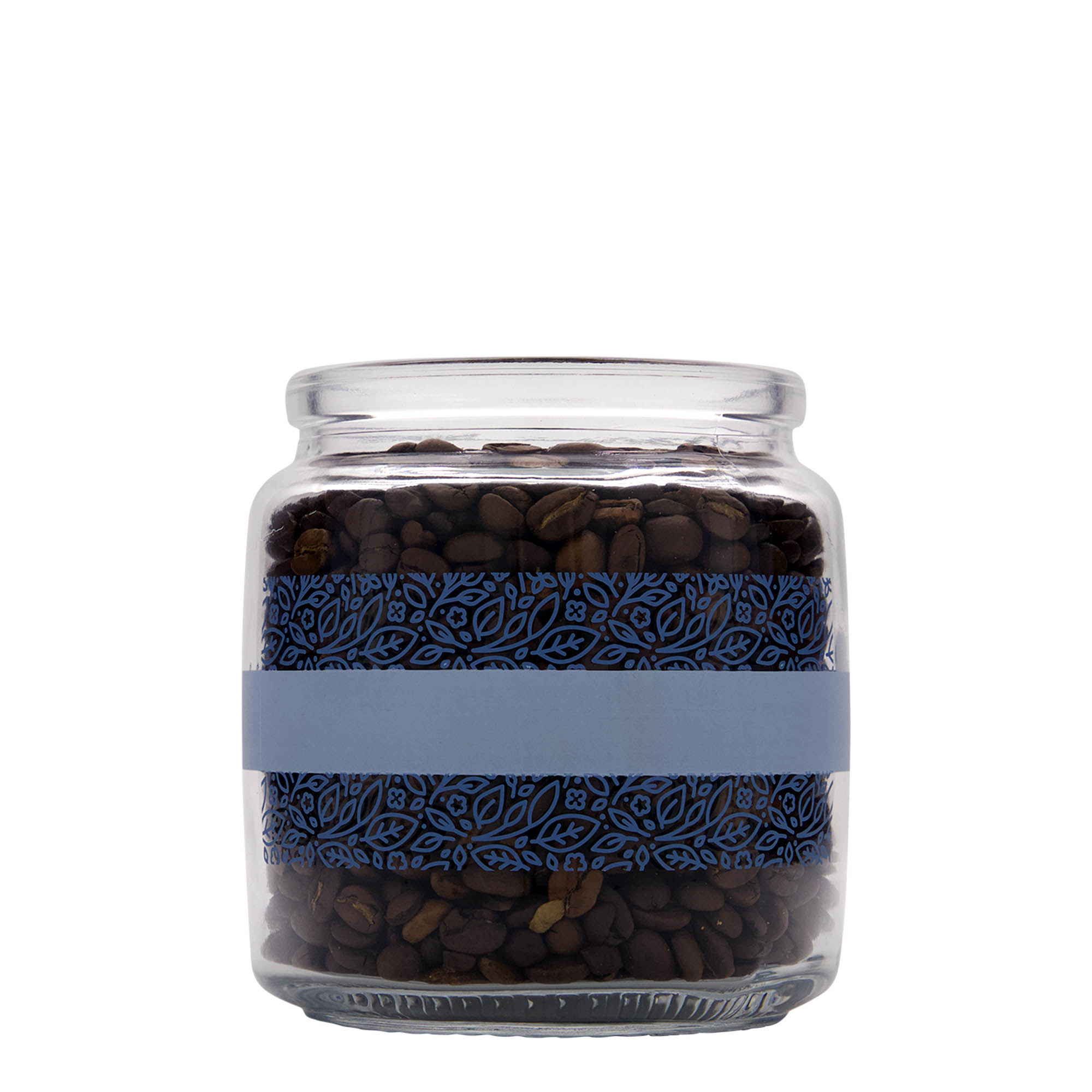 750 ml γυάλινο βάζο με φελλό 'Giara', σχέδιο: Naturalmente blu, στόμιο: φελλός