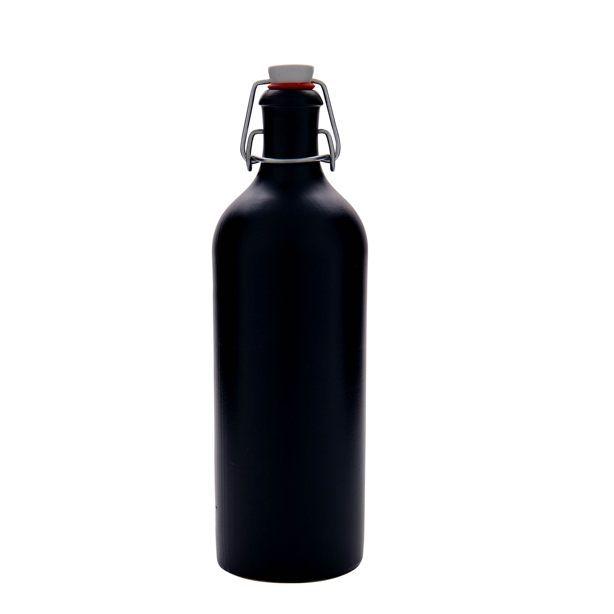 750 ml πιθάρι από πήλινο υλικό, μαύρο, στόμιο: κλείσιμο με μεταλλικό μπρούτζινο κλιπ 750 ml πιθάρι από πήλινο υλικό, μαύρο, στόμιο: κλείσιμο με μεταλλικό μπρούτζινο κλιπ