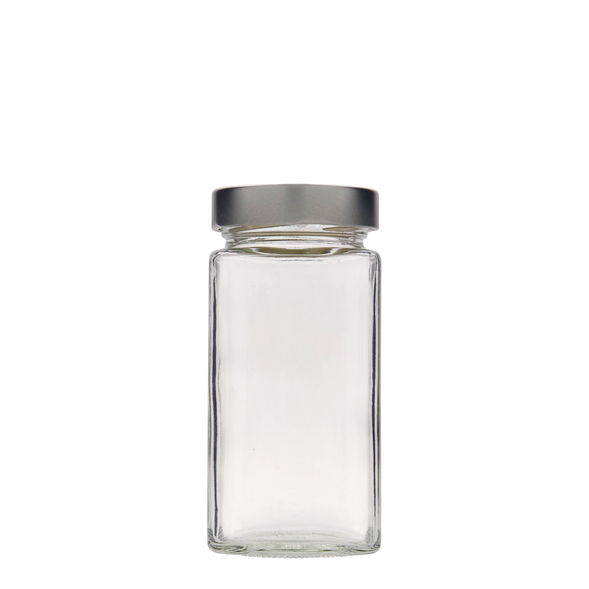 314 ml τετράγωνο γυάλινο βάζο 'Funny', στόμιο: Deep-Twist-Off (DTO 58) 314 ml τετράγωνο γυάλινο βάζο 'Funny', στόμιο: Deep-Twist-Off (DTO 58)