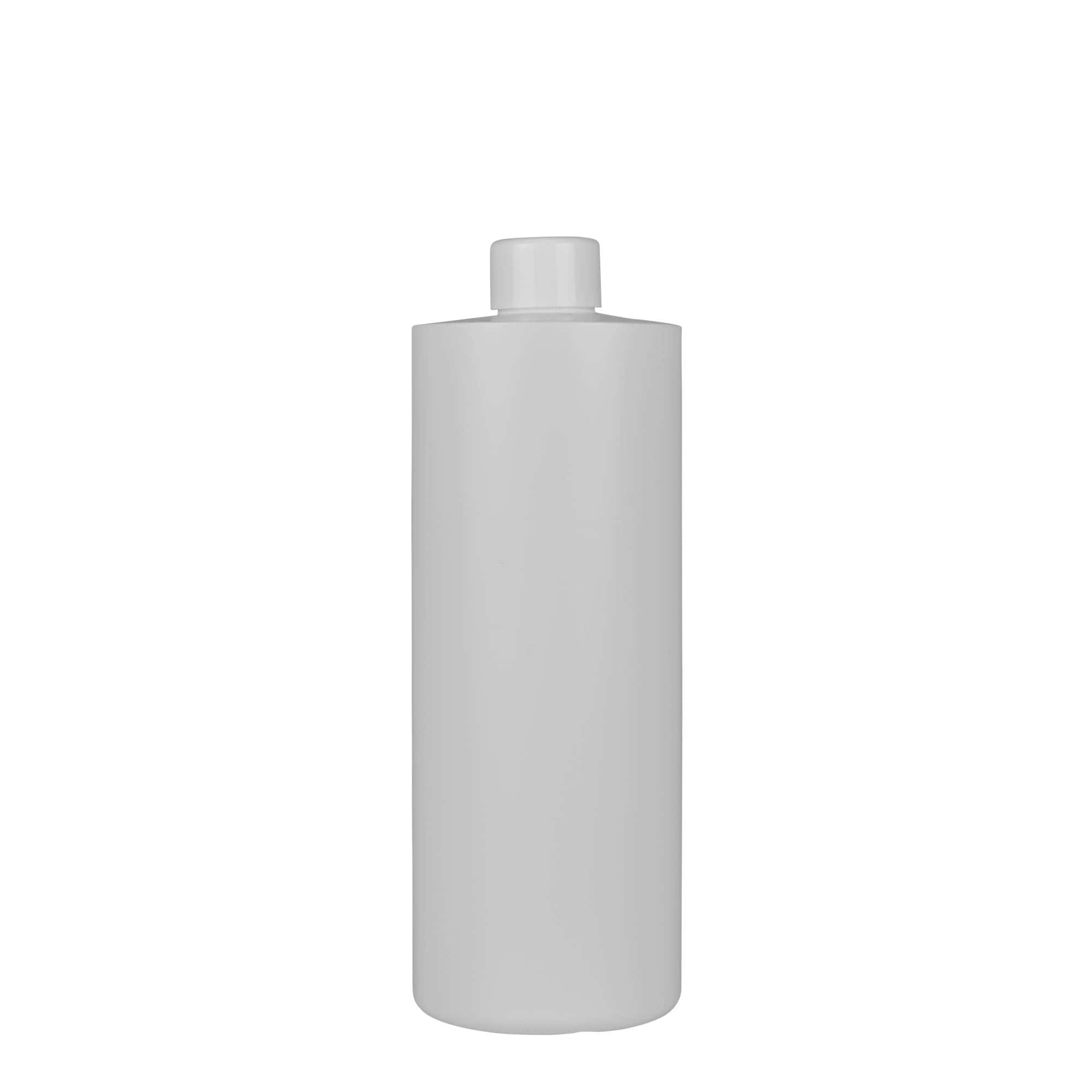 Πλαστικό μπουκάλι 'Pipe' 500 ml, Green HDPE, λευκό, στόμιο: 24/410