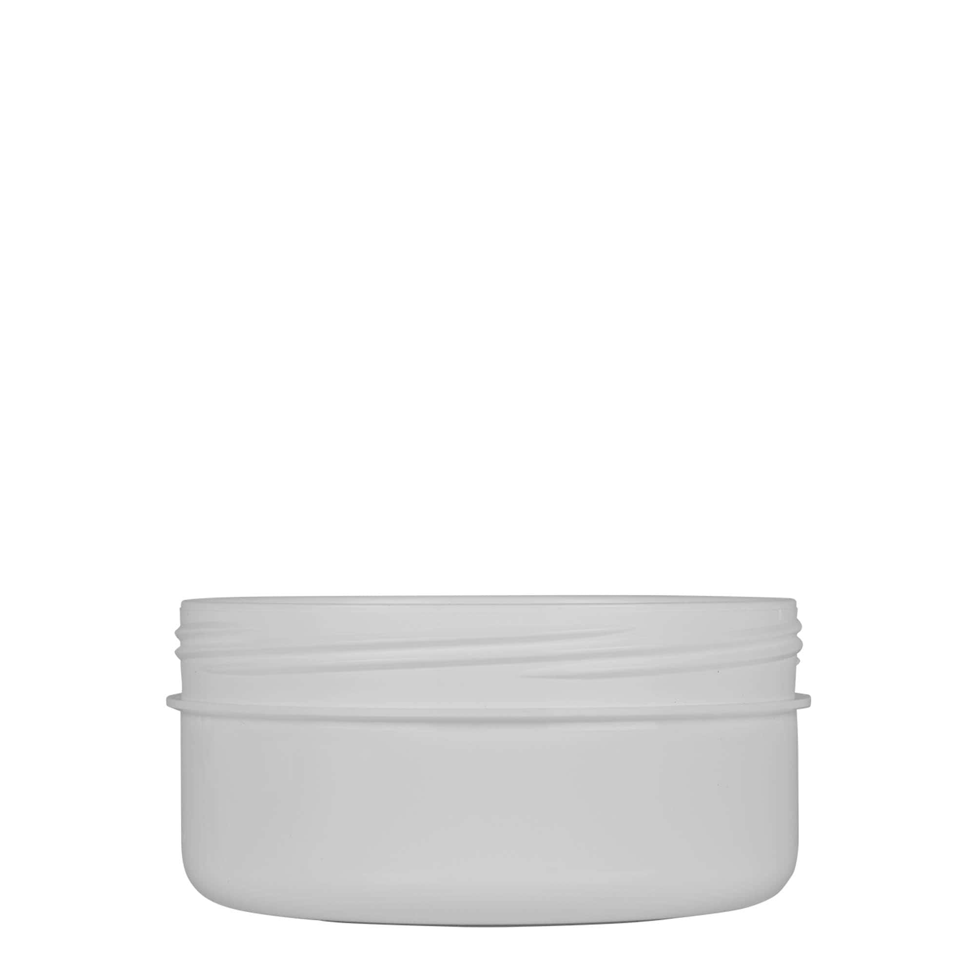Πλαστικό βάζο 'White Line' 250 ml, PP, λευκό, στόμιο: βιδωτό πώμα Πλαστικό βάζο 'White Line' 250 ml, PP, λευκό, στόμιο: βιδωτό πώμα