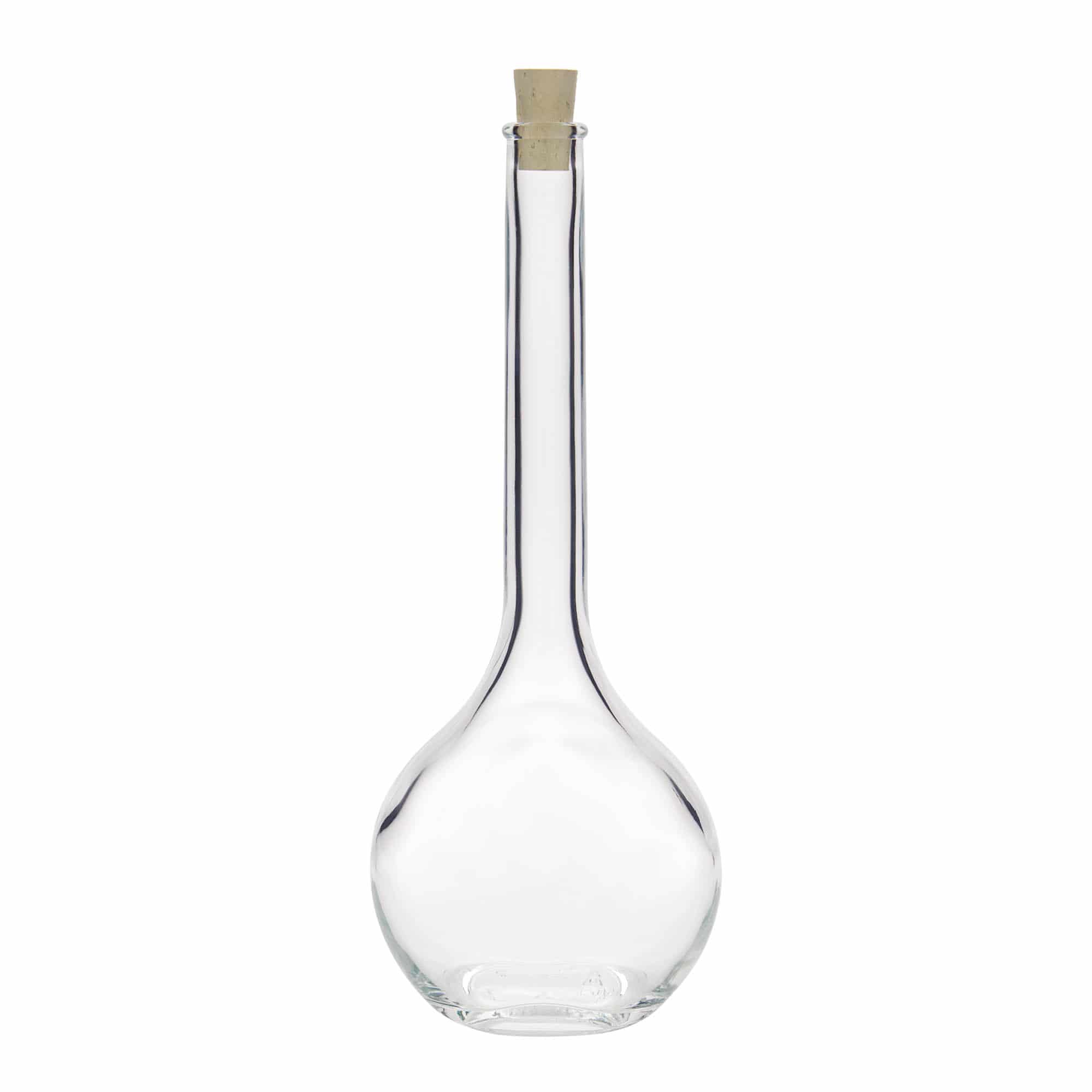 500 ml γυάλινο μπουκάλι 'Contessa', οβάλ, στόμιο: φελλός