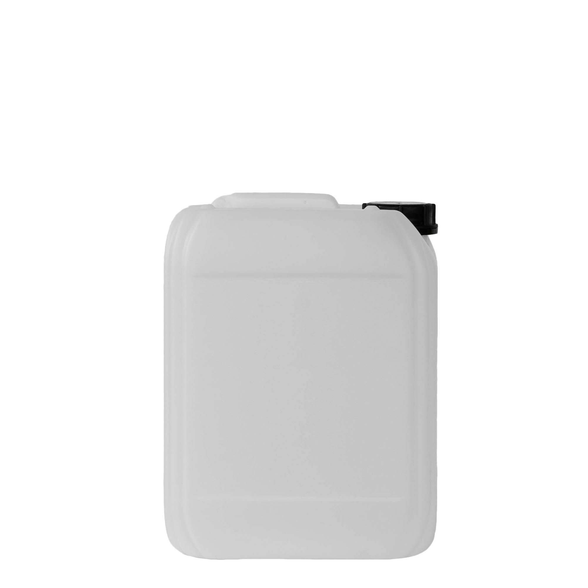 10 l κανίστα, ορθογώνια, πλαστικό HDPE, φυσικό, στόμιο: ND 55