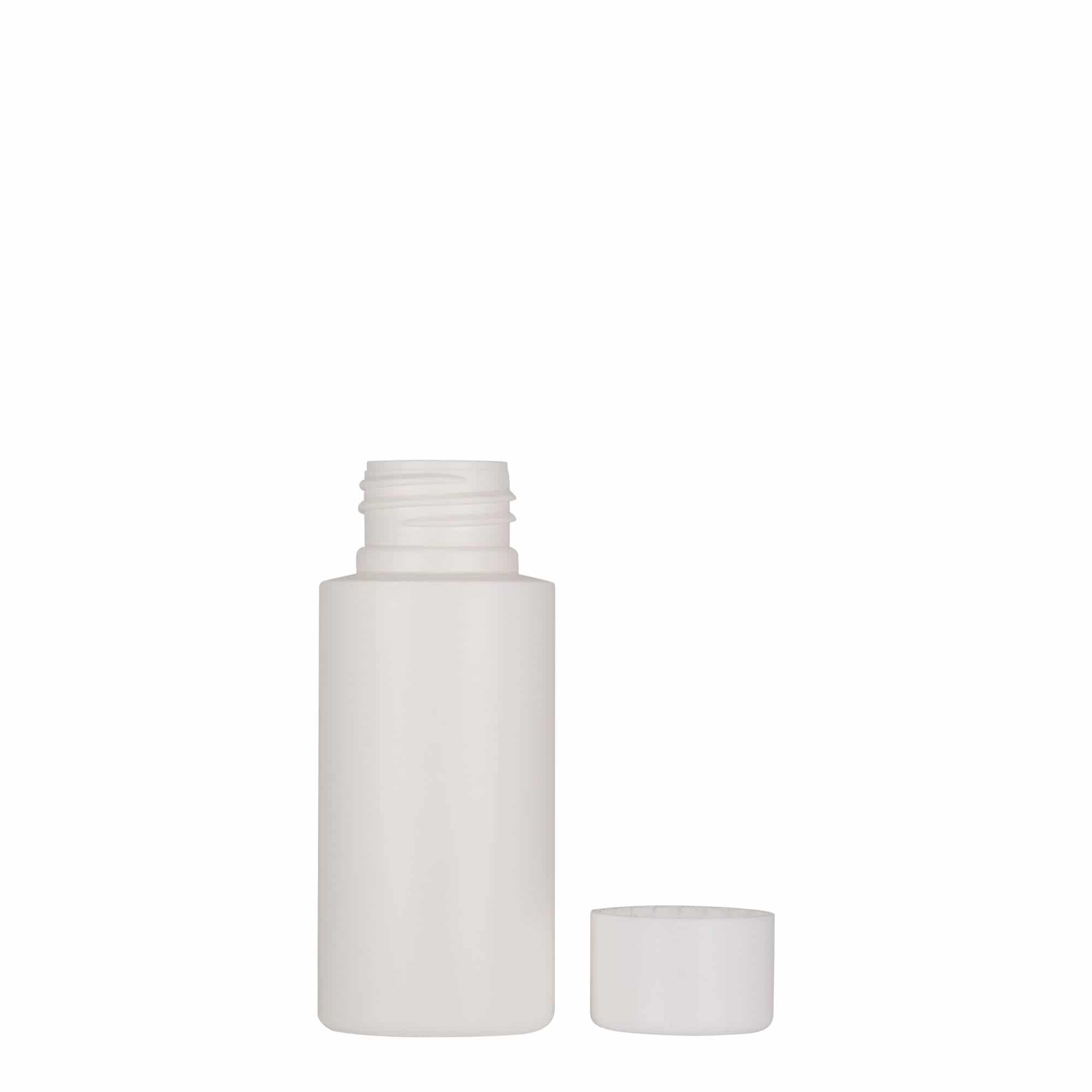 Πλαστικό μπουκάλι 'Pipe' 50 ml, HDPE, λευκό, στόμιο: 24/410