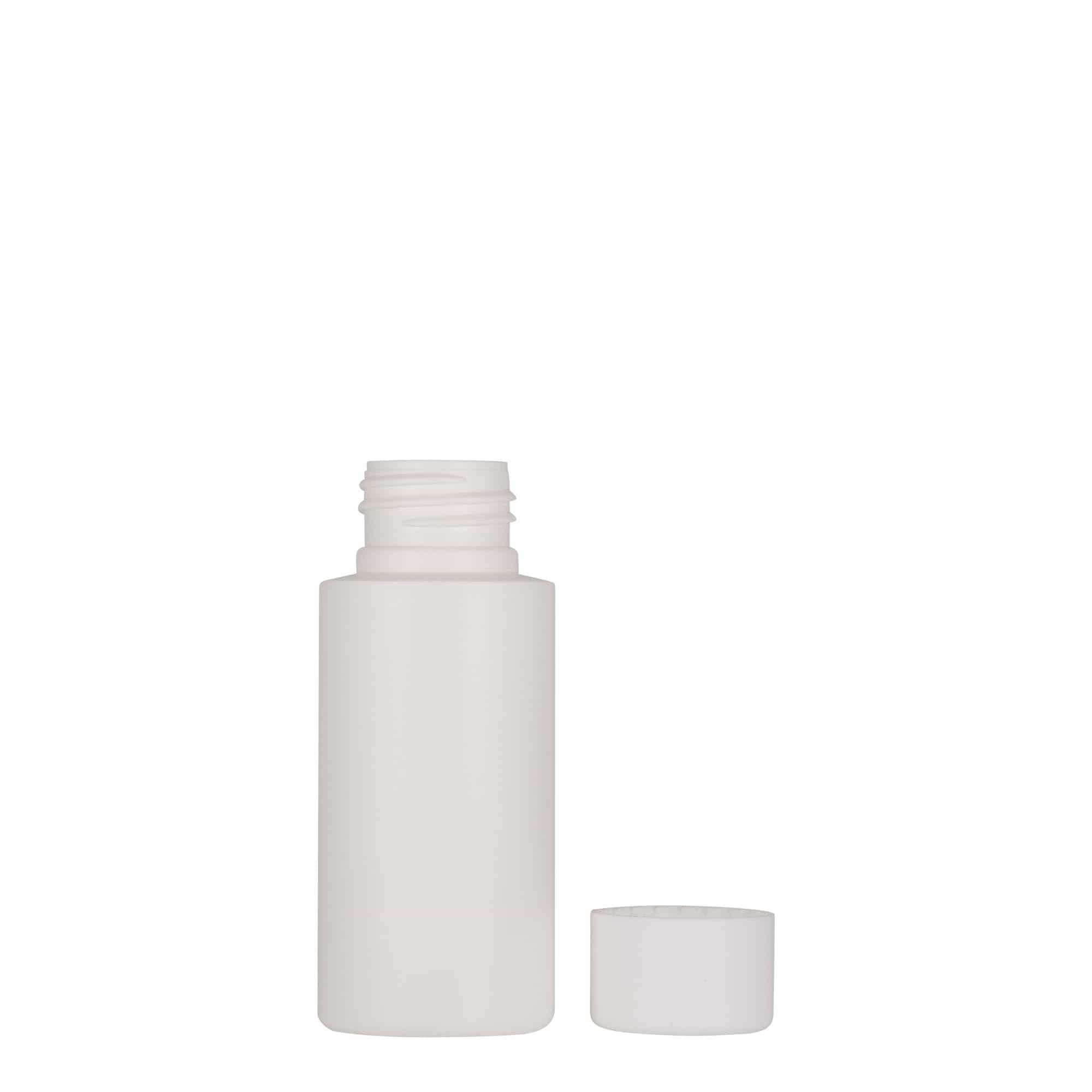 50 ml πλαστικό μπουκάλι 'Pipe', HDPE, λευκό, στόμιο: 24/410